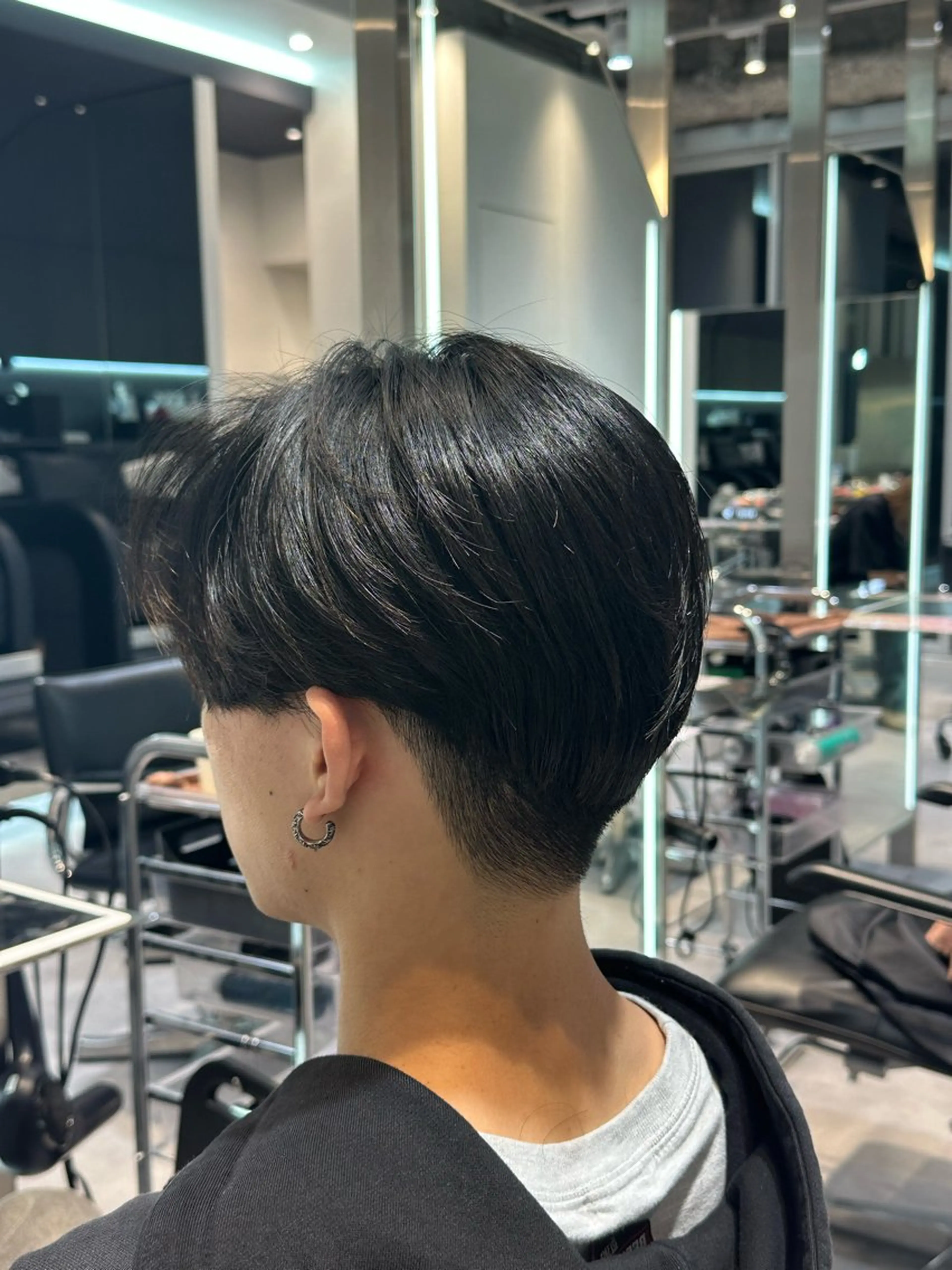 ショート メンズ 縮毛矯正 RETOUCH by fifth GINZA所属・似合わせパーマ🔥 河浪  大智のヘアスタイル