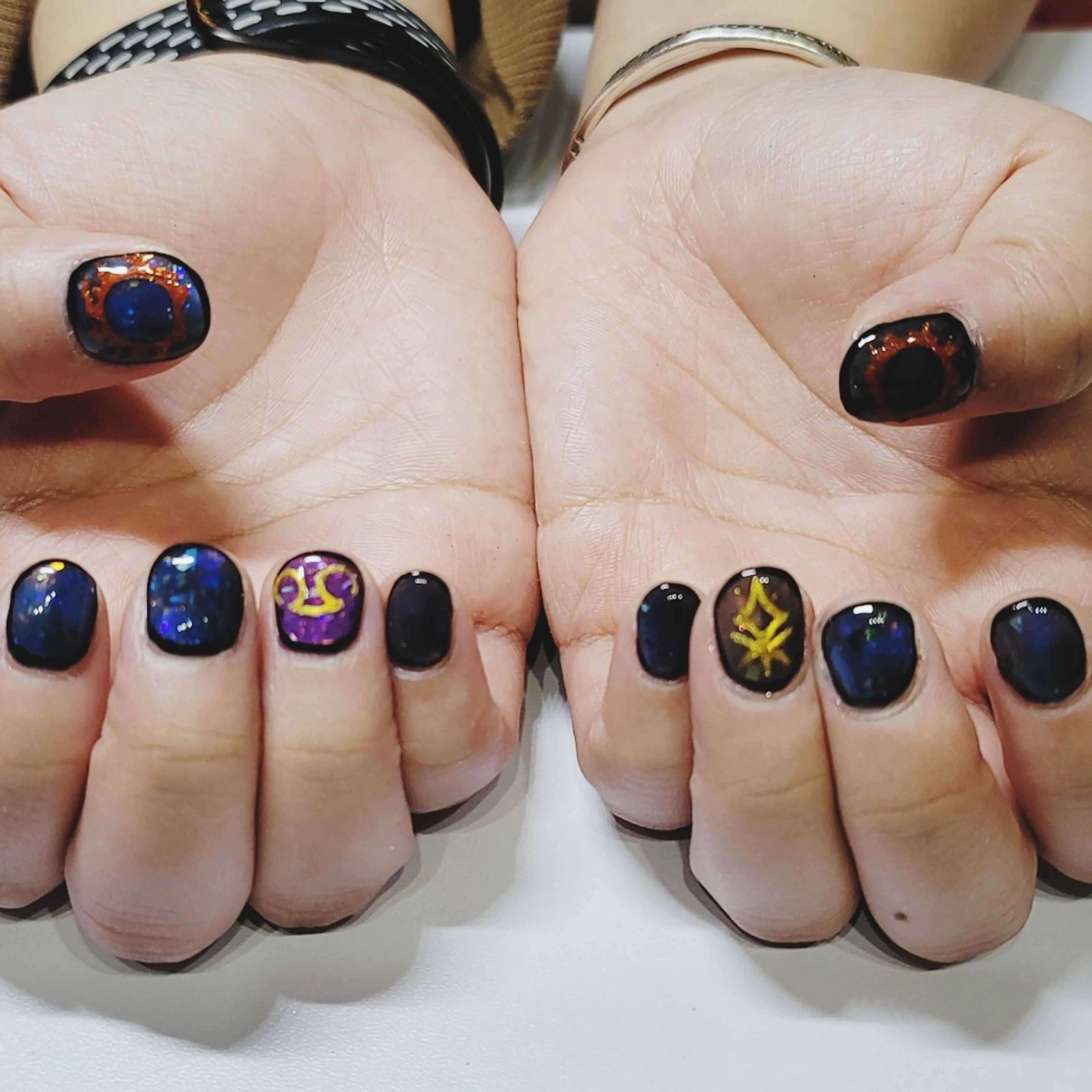 ネイル アートネイル ホログラムネイル ハンドネイル よしだ ひろきのネイルデザイン