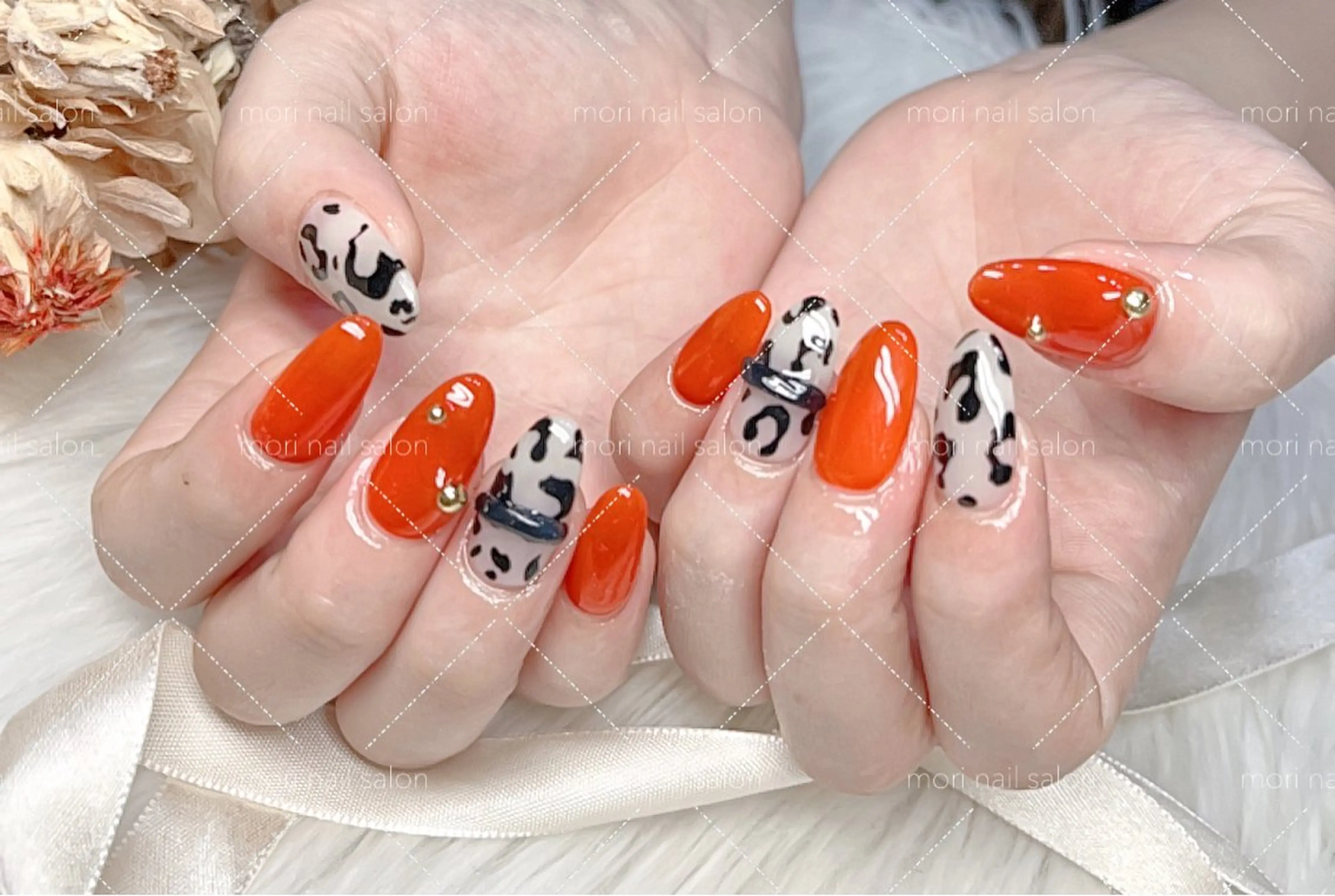 ネイル ハンドネイル 森 ネイルサロンのネイルデザイン