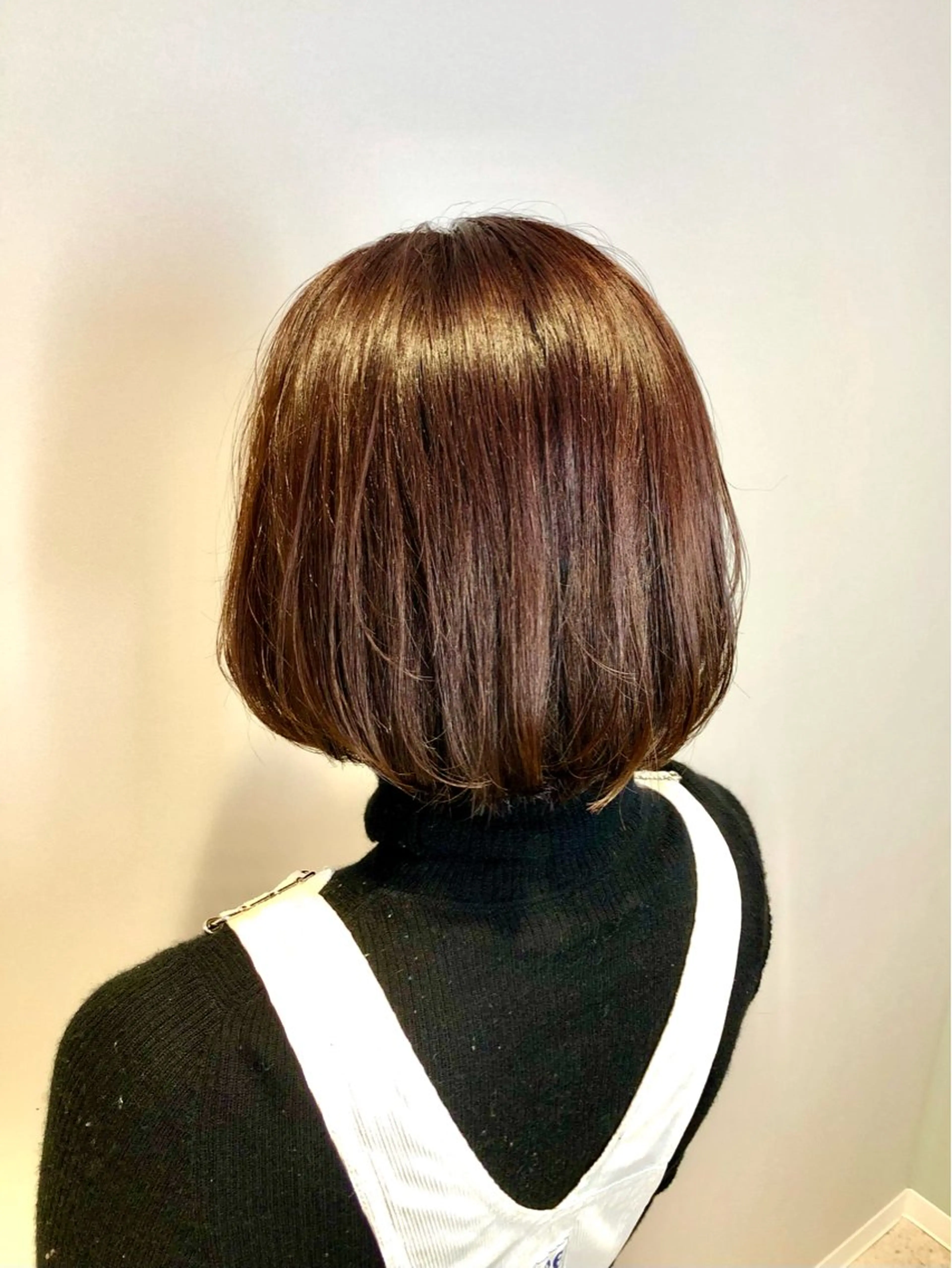 ミディアム カラー カット ヘアカラー 西田 愛華のヘアスタイル