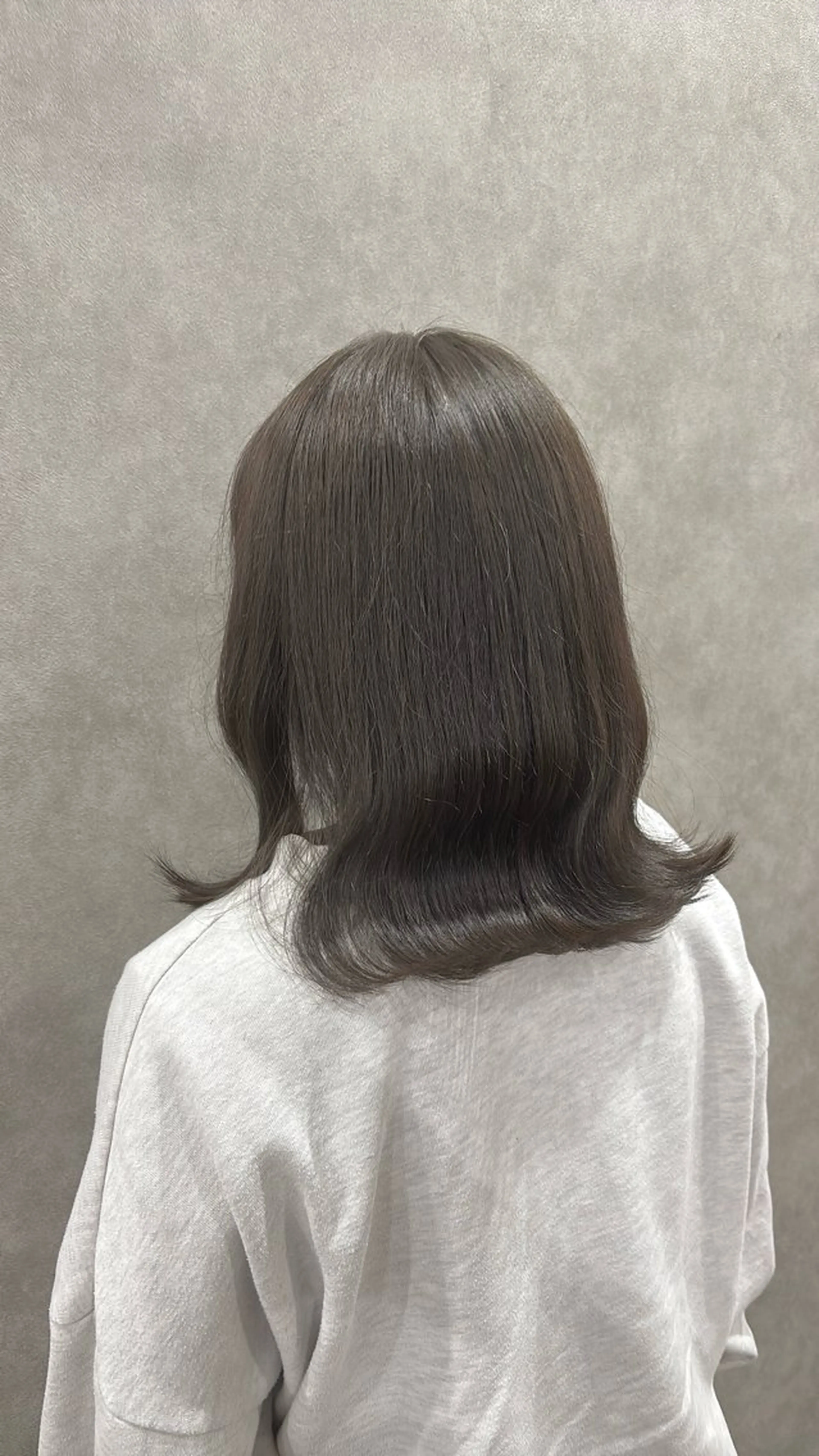 ミディアム カラー グレージュ カット ヘアカラー 透明感カラー/ ブリーチ無し/RYOのヘアスタイル