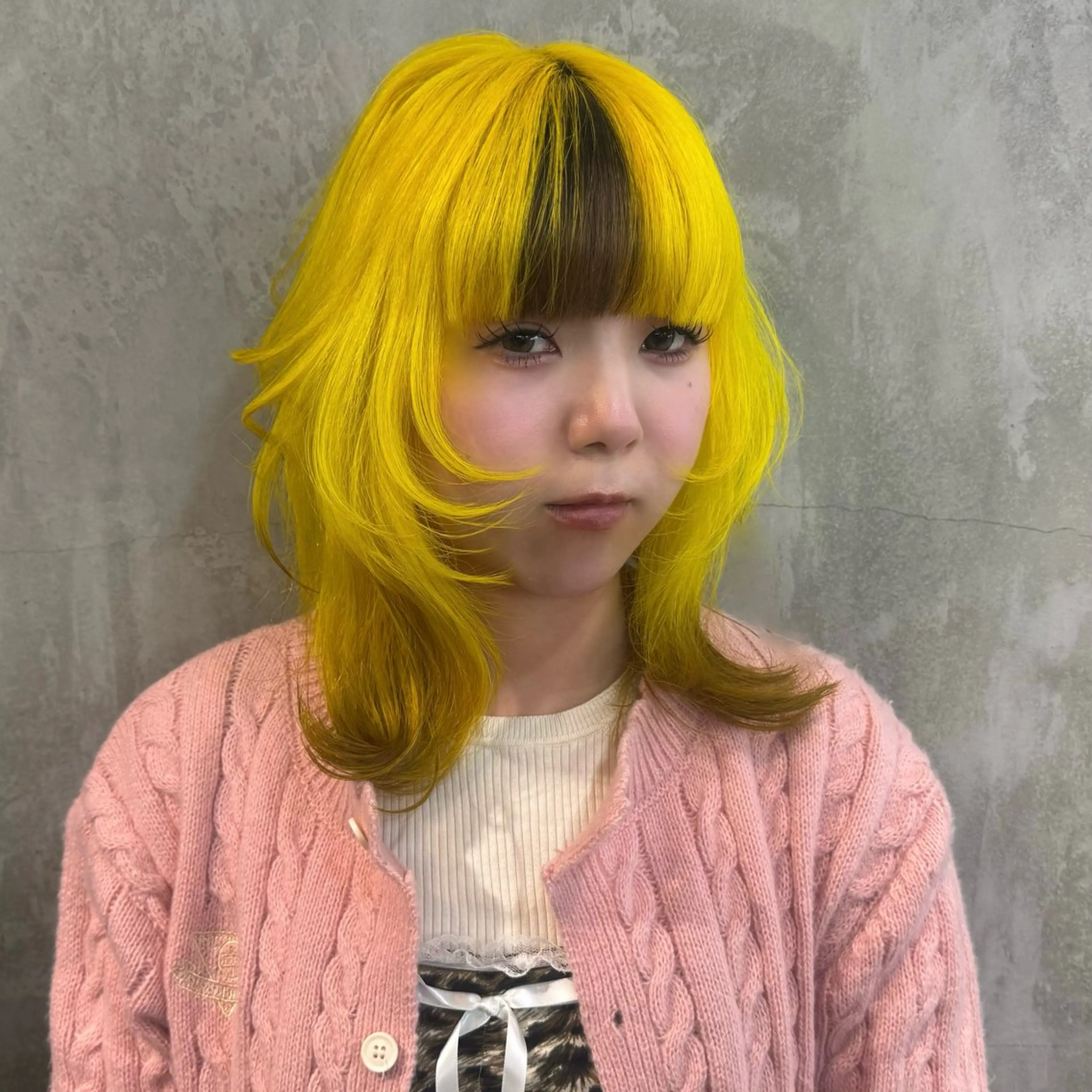 セミロング カラー ヘアカラー トリートメント ☪ ‎ハイトーン信者 ☪️yumeka🪩のヘアスタイル