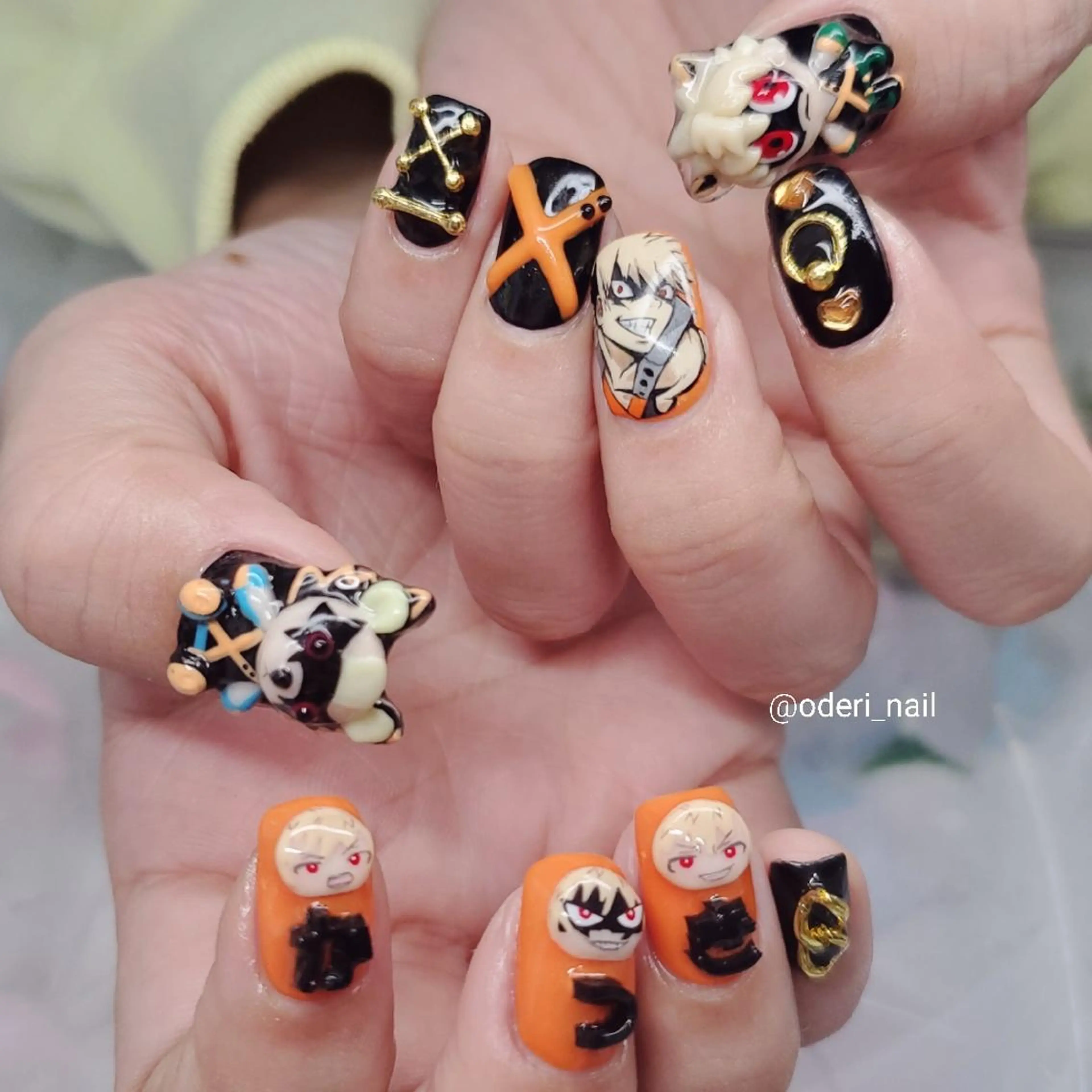 ネイル アートネイル ジェルネイル おで@ oderi_nailのネイルデザイン