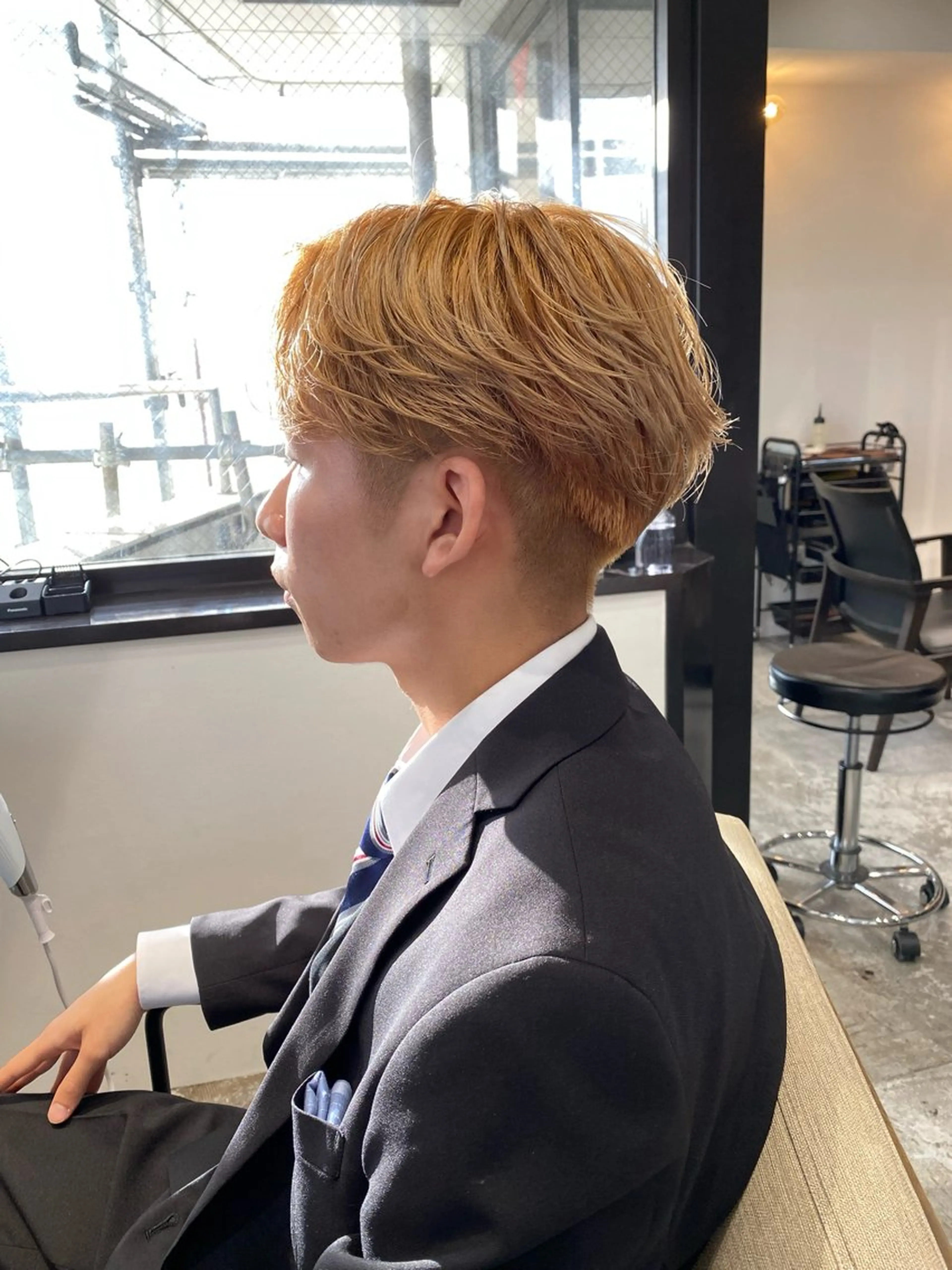 パーマ メンズ カット パーマ 心櫻/メンズパーマ/ ニュアンス/フェザーのヘアスタイル