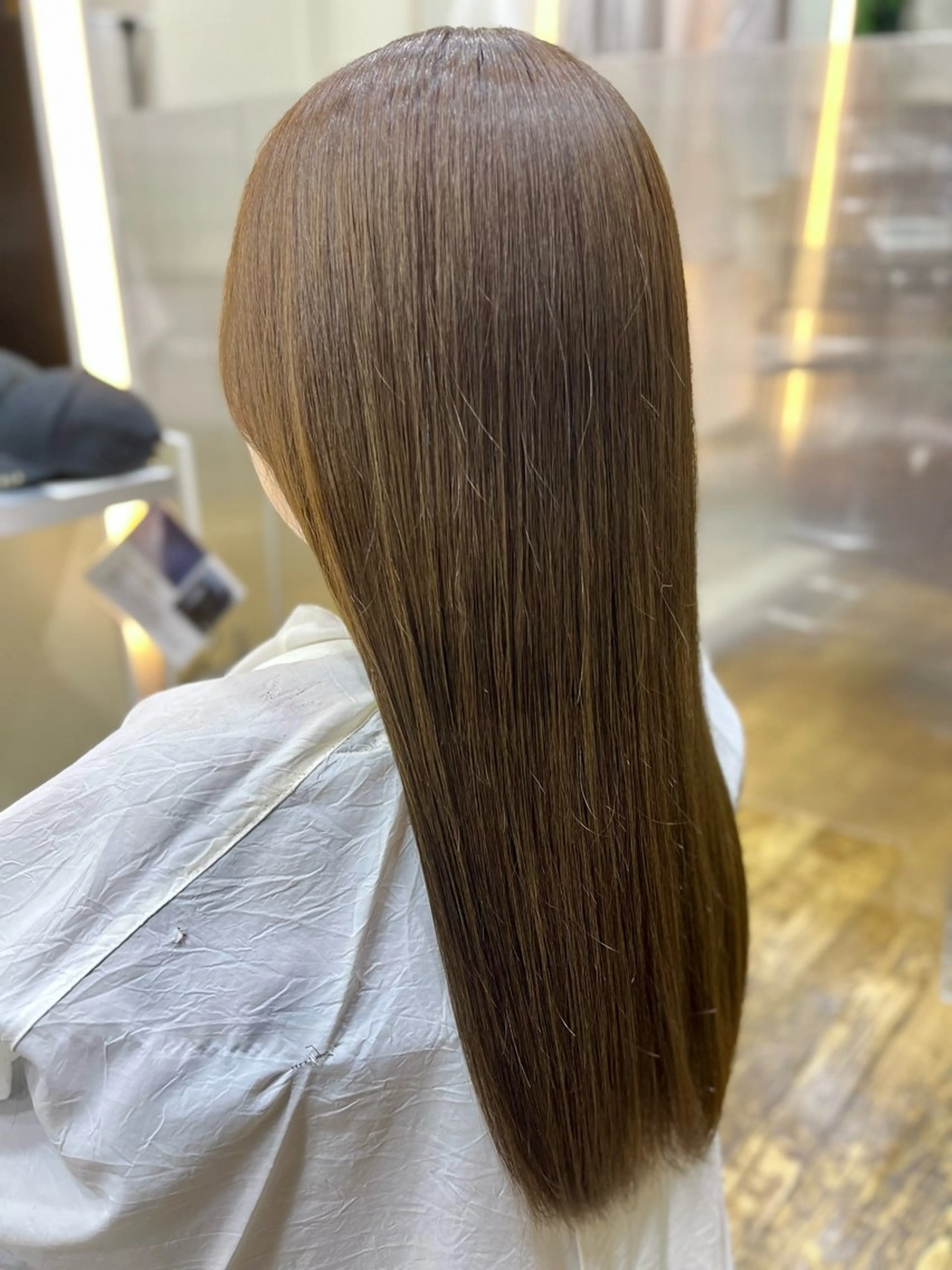 ロング カラー ブリーチ 透明感カラー ブリーチなしカラー 石脇 陵貴のヘアスタイル