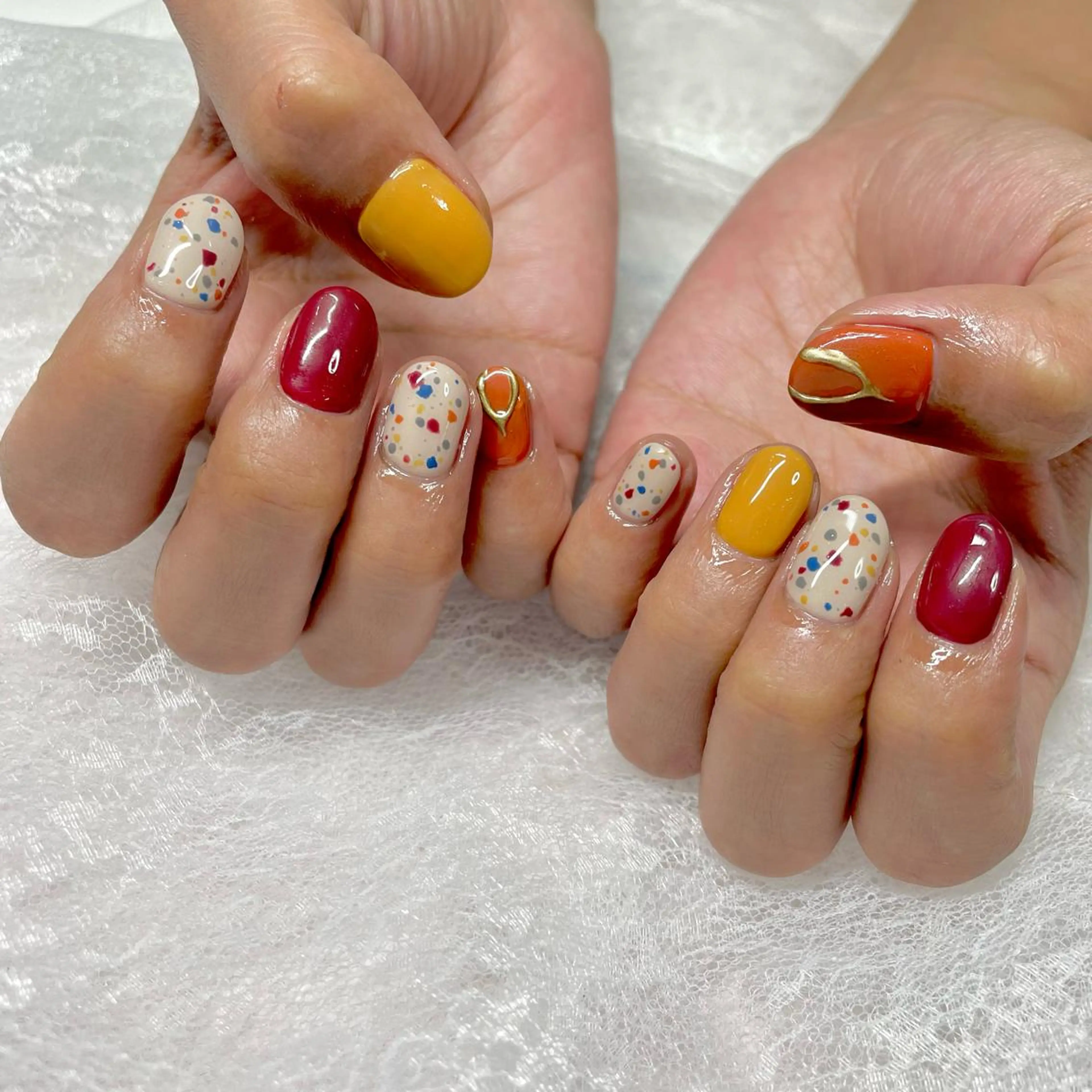ネイル ジェルネイル ニュアンスネイル パラジェル J terrace Nailのネイルデザイン