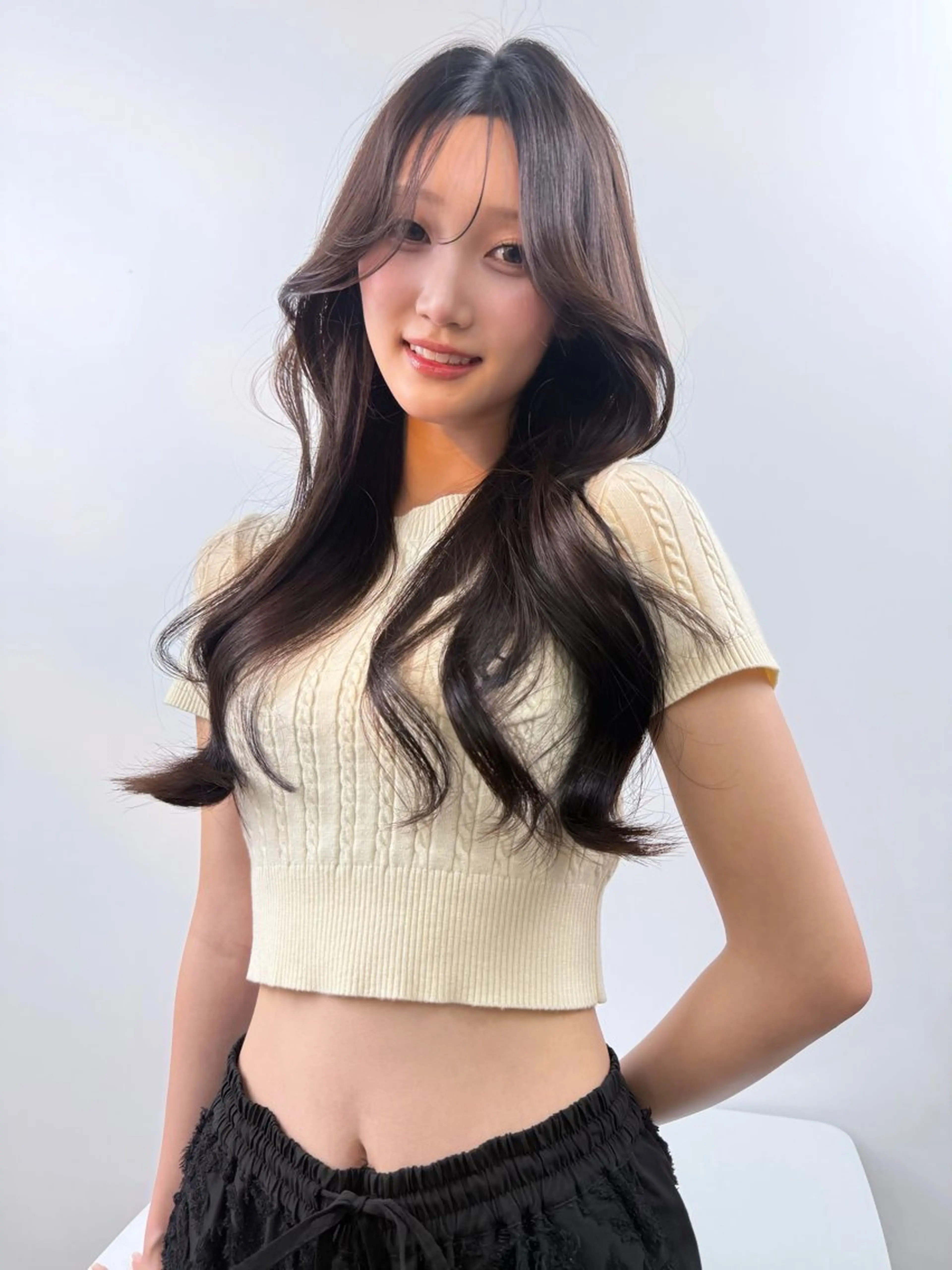 小顔カット＋プレミアム矯正＋ケアカラー＋髪質改善KERASTASE TRの写真