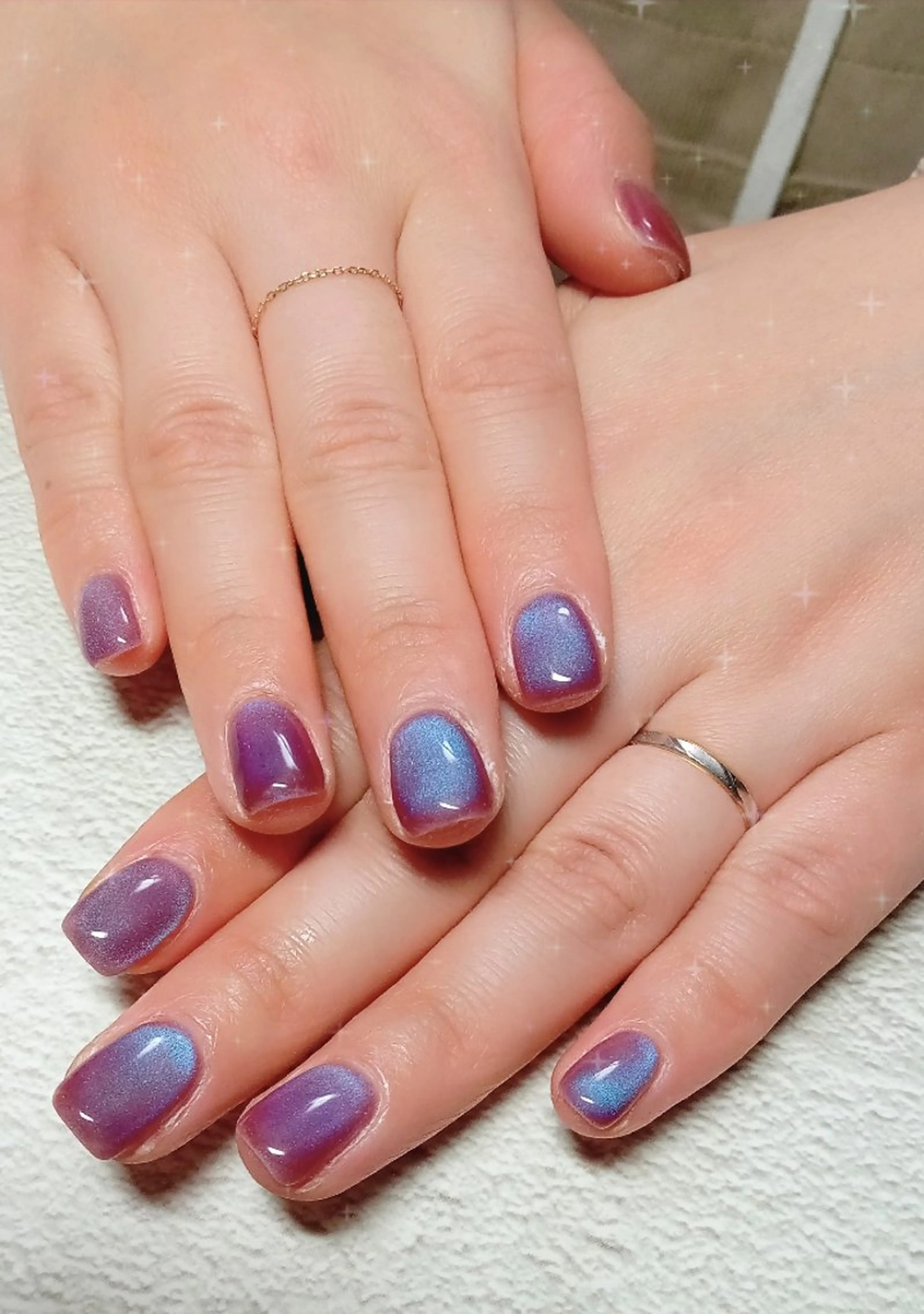 ネイル ハート キラキラネイル マグネットネイル ビー玉ネイル オフィスネイル ハンドネイル flure de neige yukiのネイルデザイン