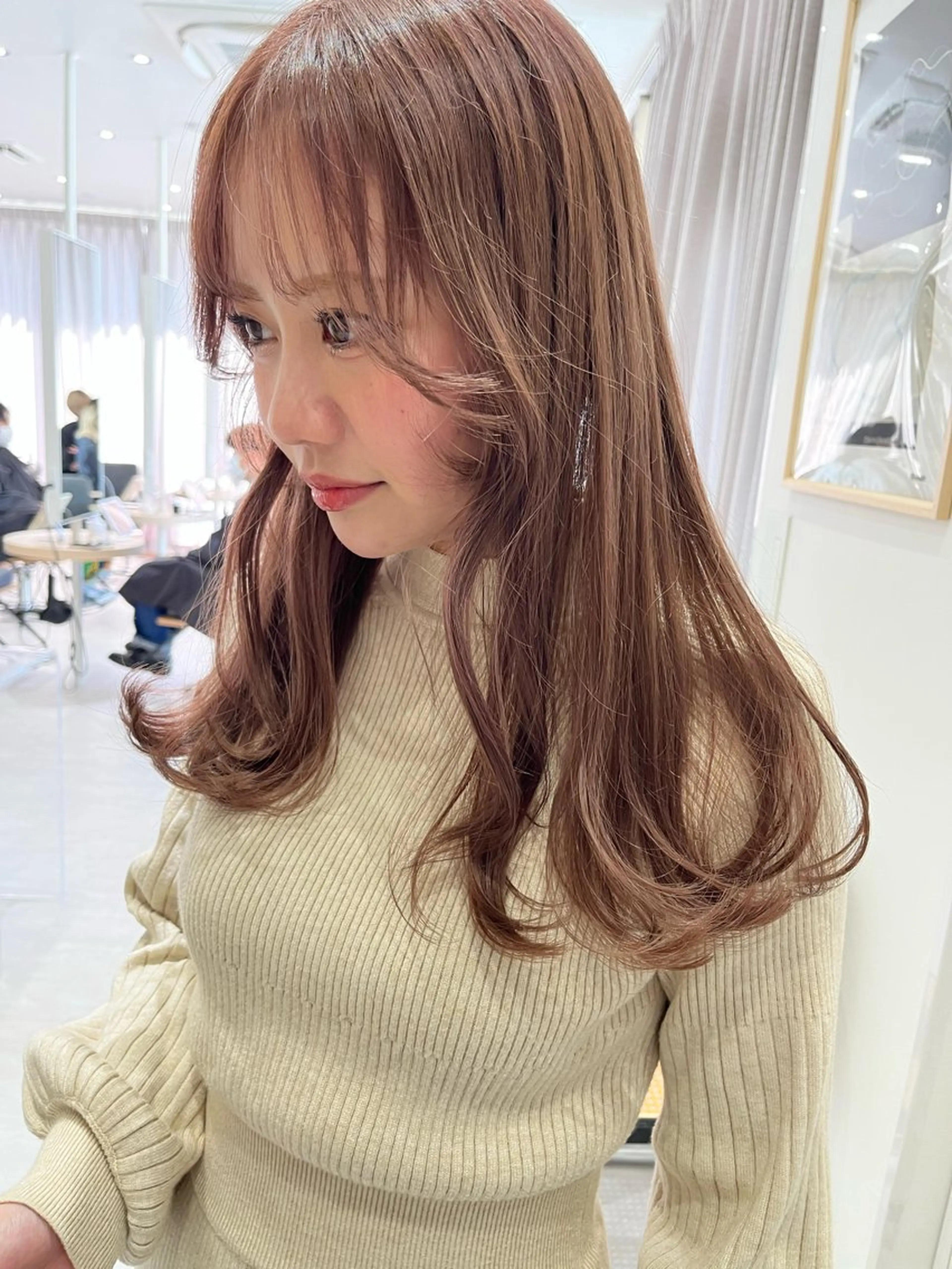 ロング ヘアカラー zina藤崎📛 井上美乃里のヘアスタイル