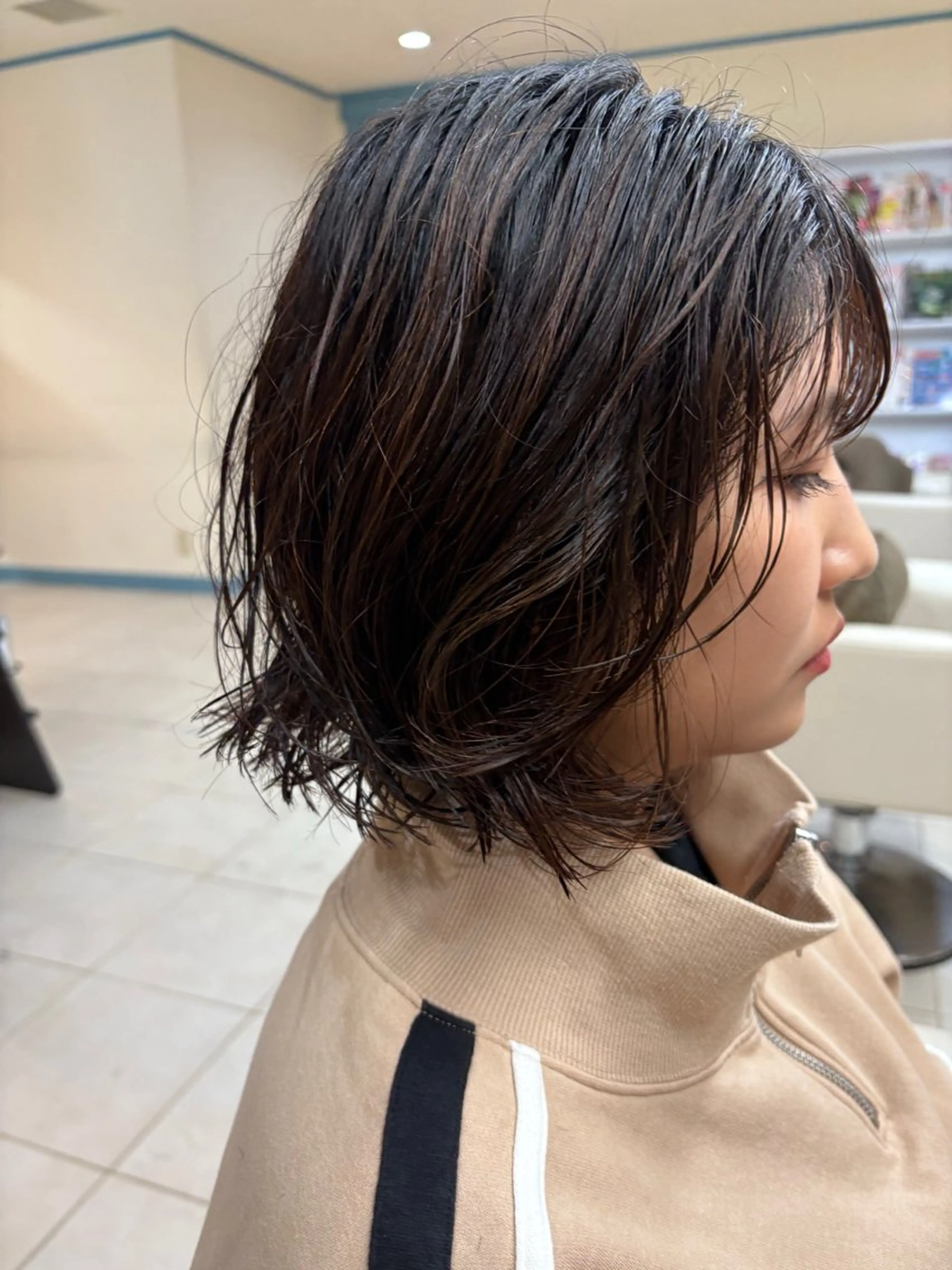 ショート パーマ カット パーマ 朝生 海都のヘアスタイル