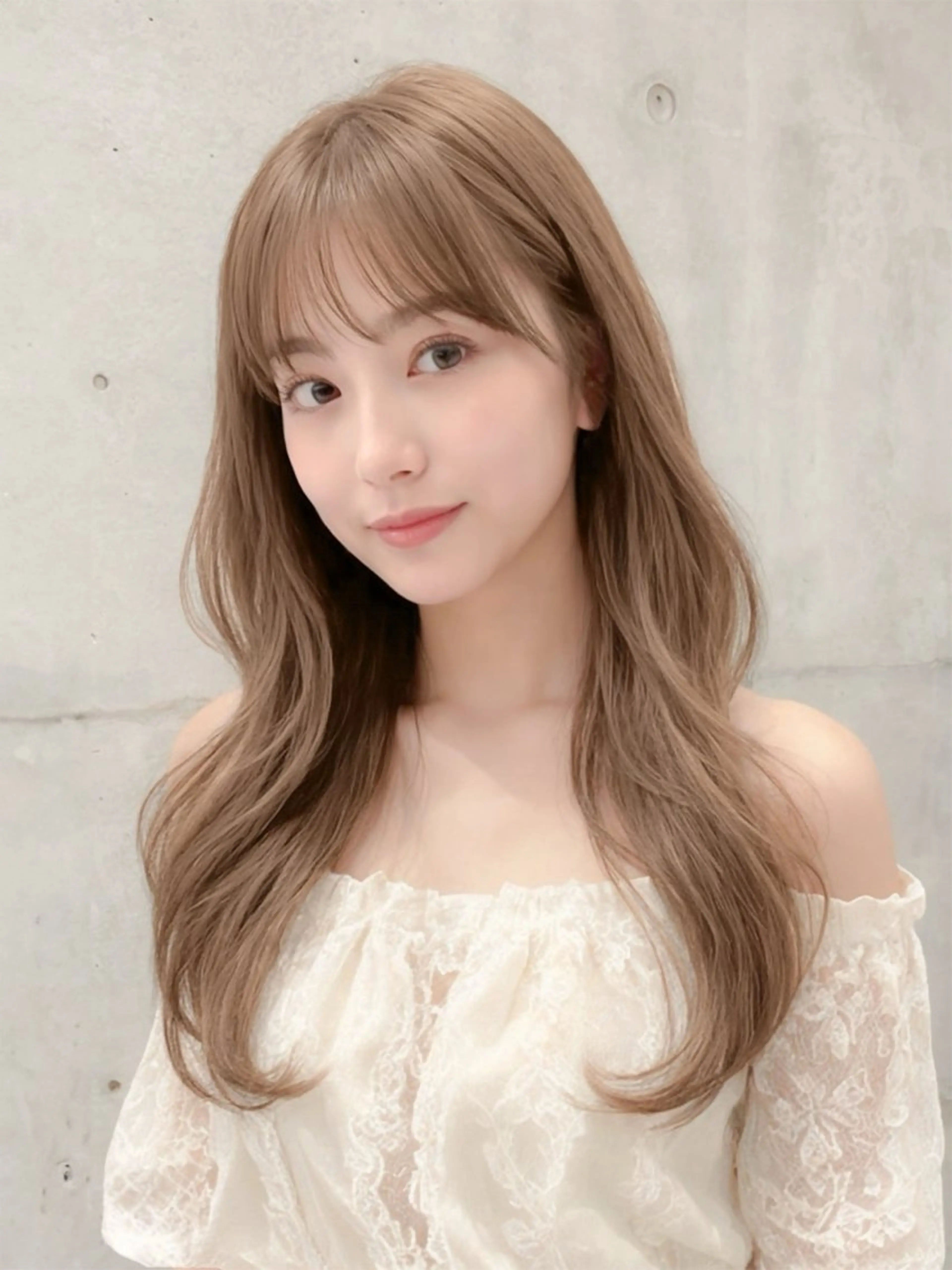 ロング カラー アッシュ ベージュカラー ブリーチ ブロンド ブラウンカラー カット ヘアカラー トリートメント ブリーチ　ハイトーン 特化🌈フジタハルキのヘアスタイル