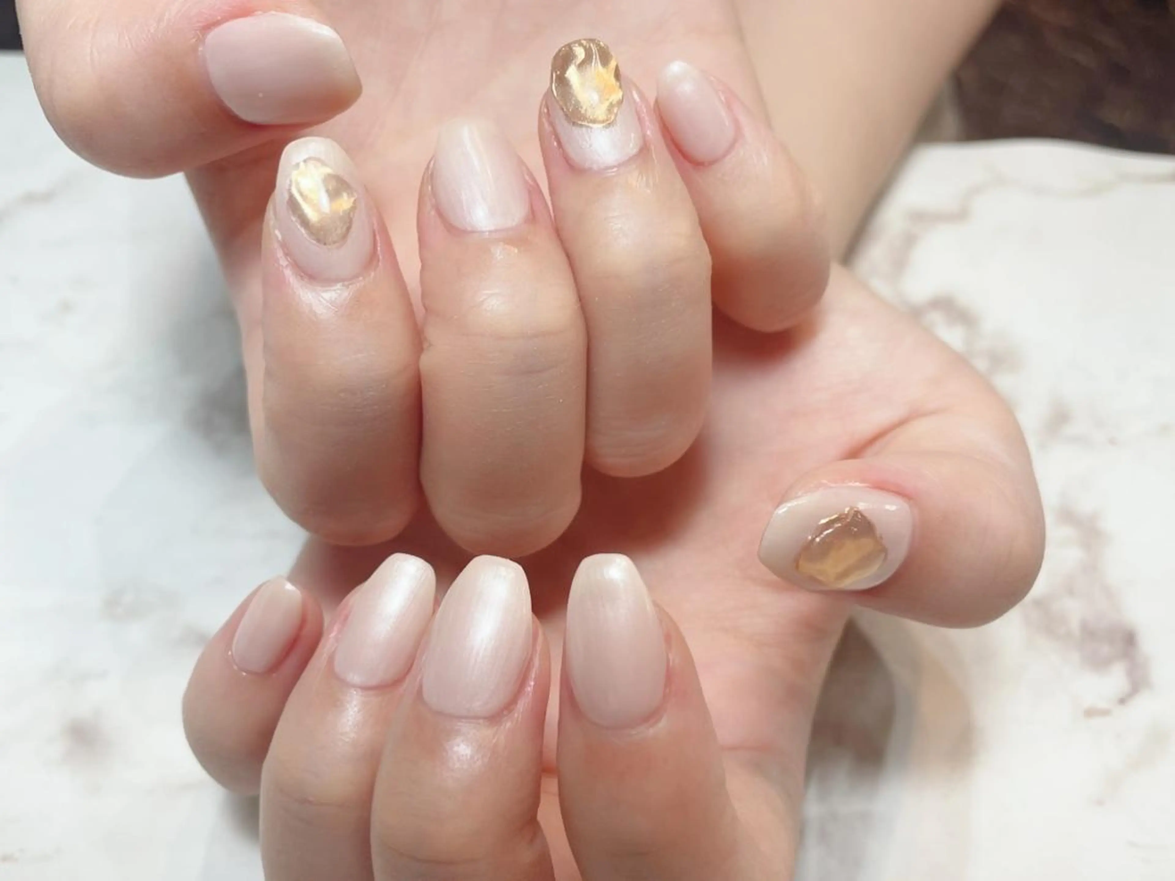 ネイル アートネイル ジェルネイル ニュアンスネイル パラジェル Nailist Honamiのネイルデザイン