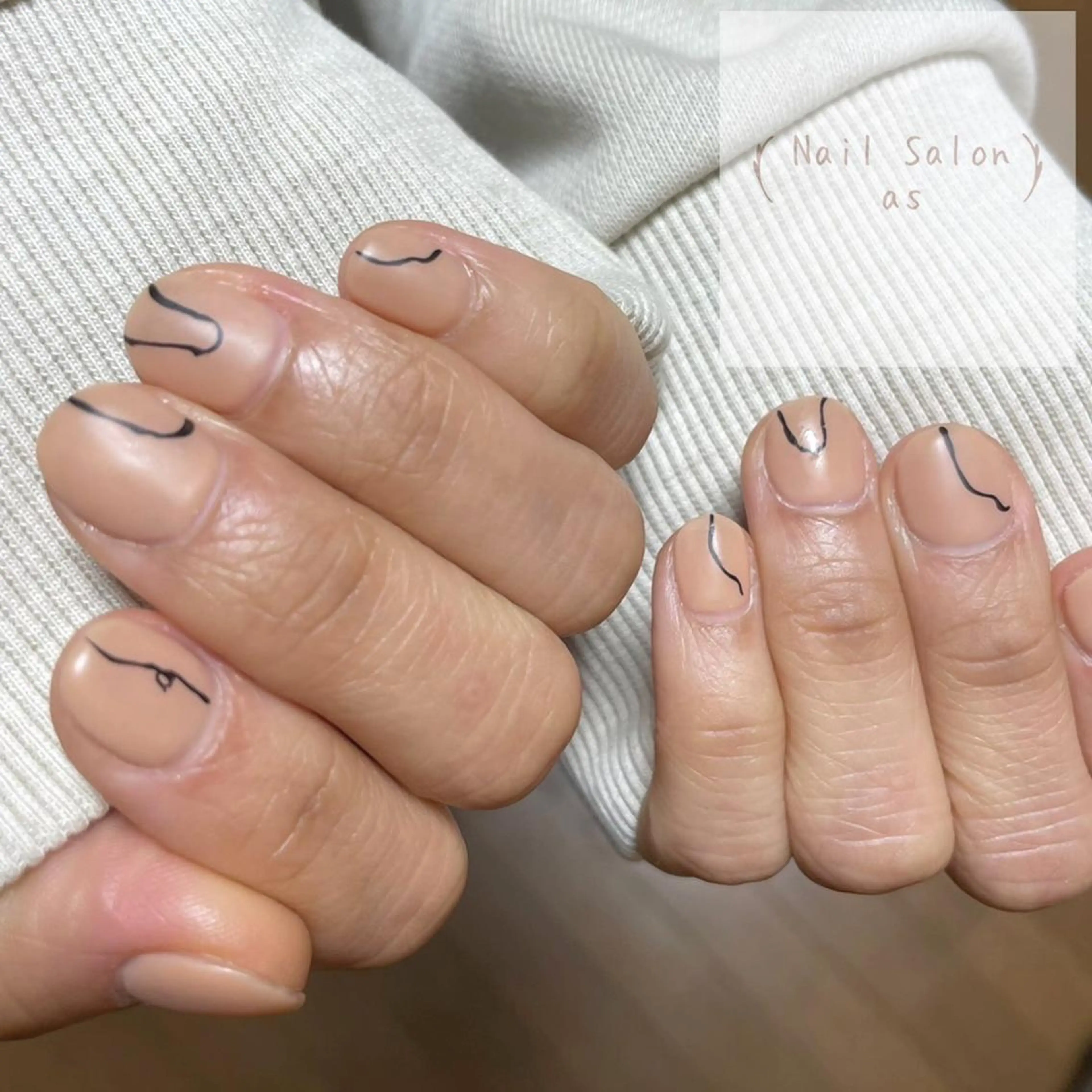 ネイル 韓国ネイル ニュアンスネイル Nail Salon louéのネイルデザイン