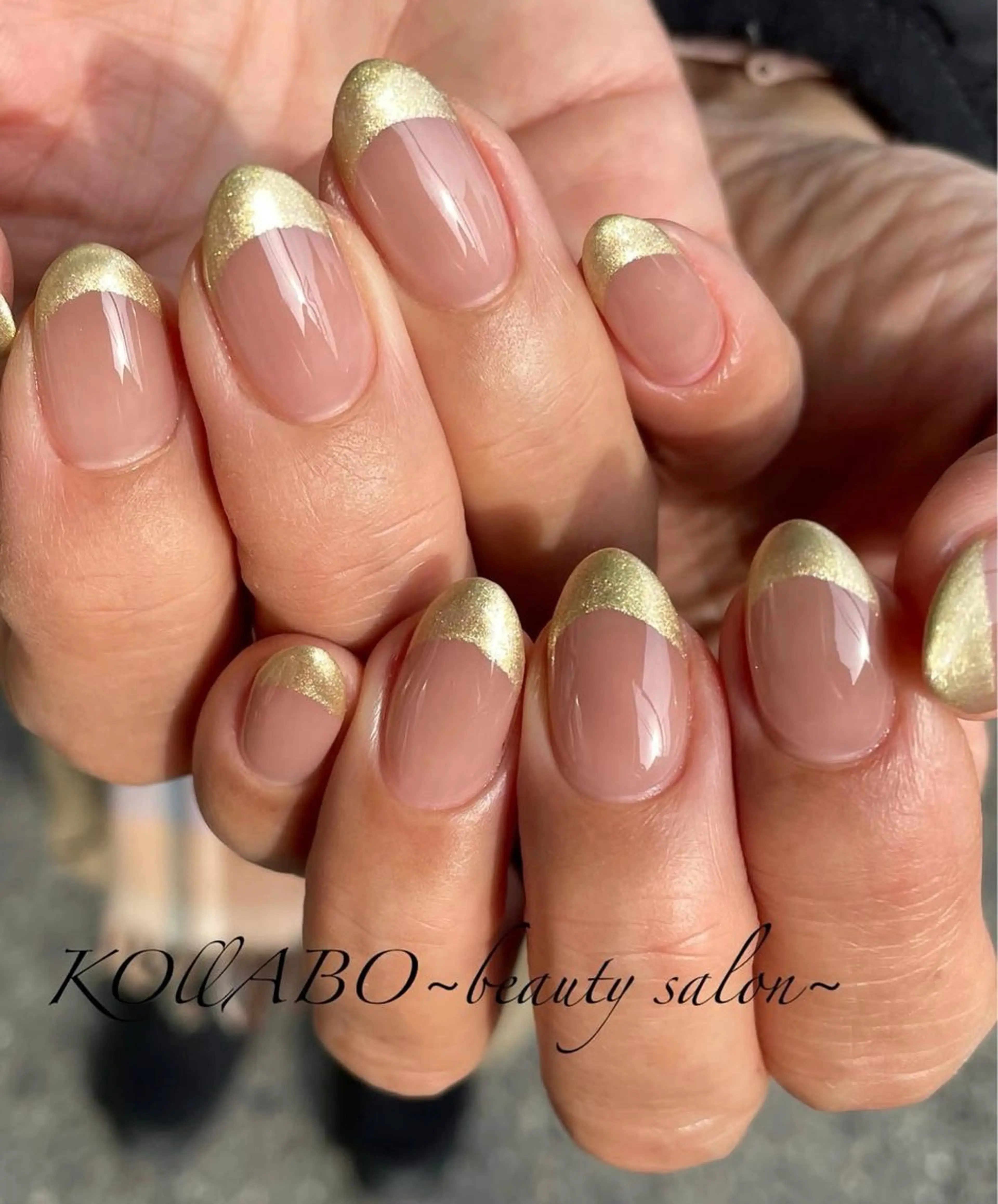 ネイル フレンチネイル ハンドネイル KOLLABO nailのネイルデザイン