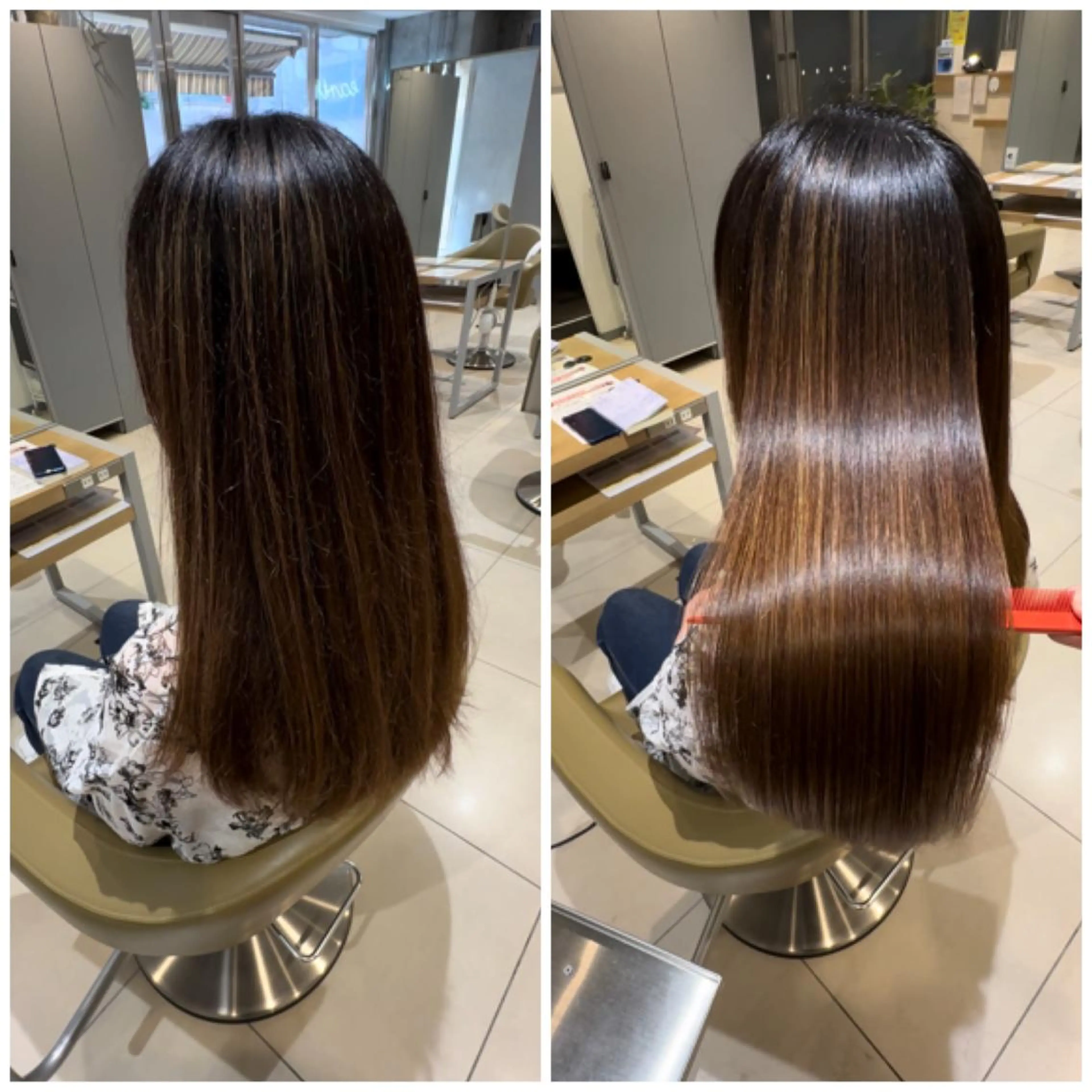 ロング カット トリートメント 美髪ストレート AOYAGIのヘアスタイル