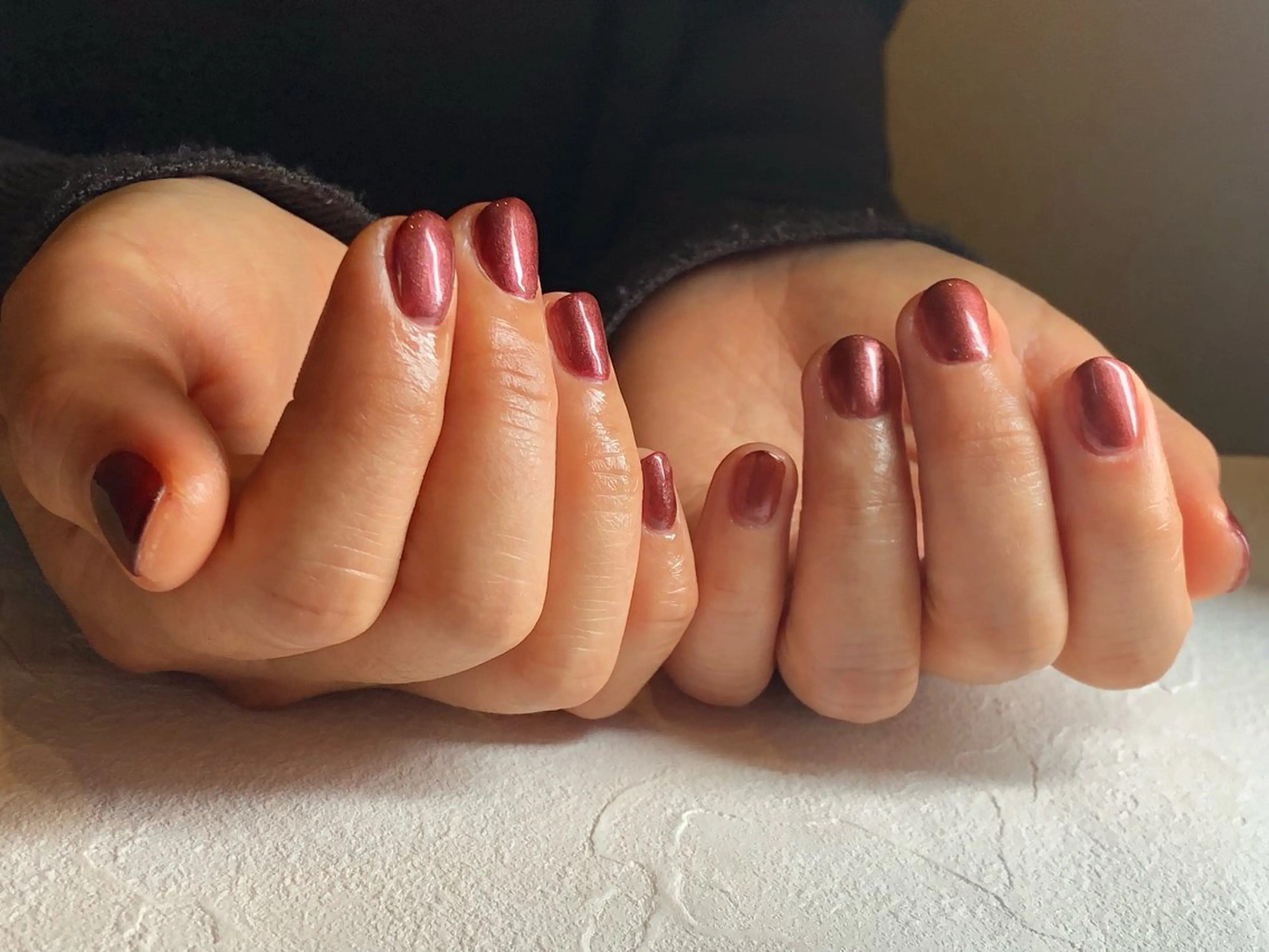 ネイル ボルドー ワンカラーネイル nail _anpのネイルデザイン