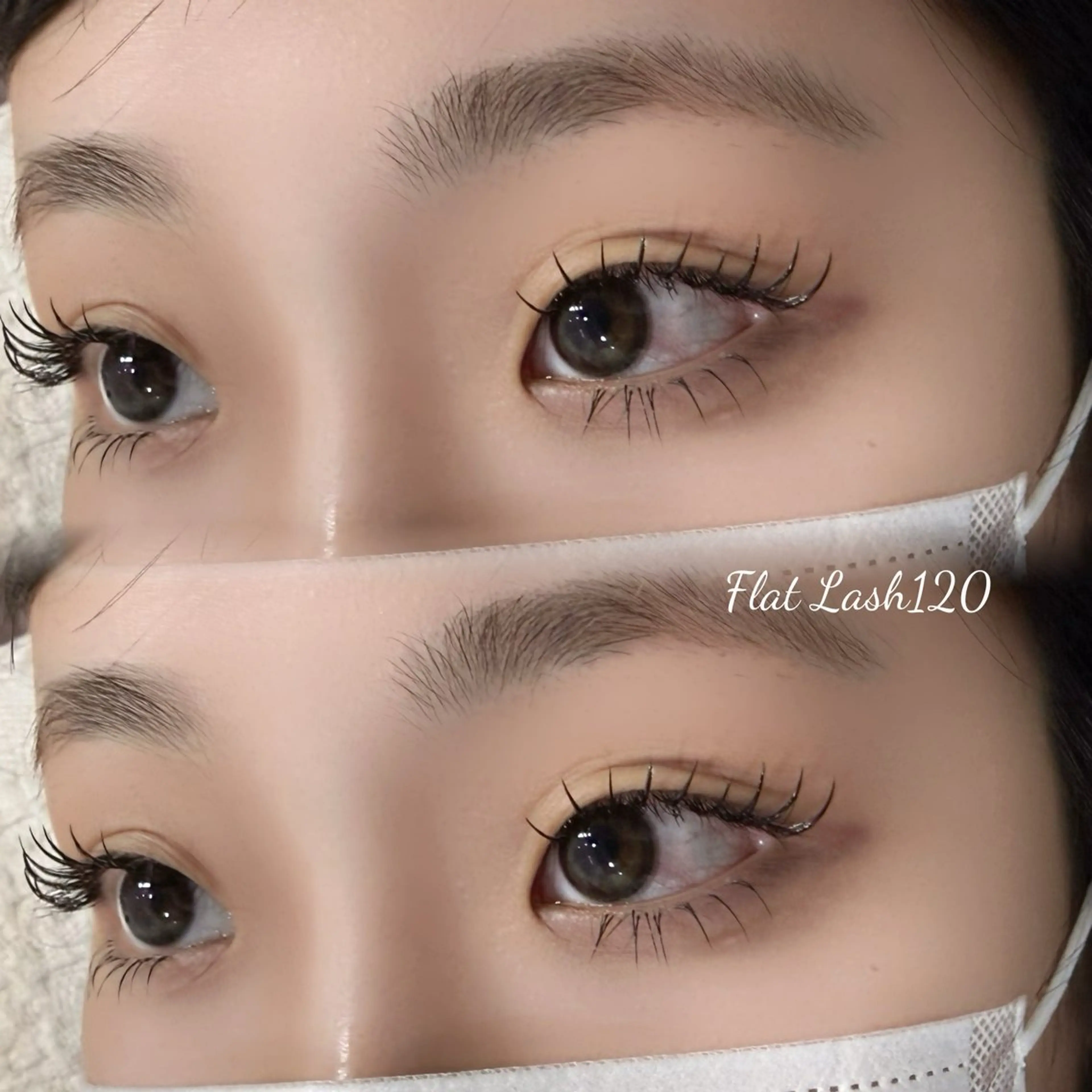 フラットラッシュオフ込み120本までつけ放題コーティング仕上げの写真