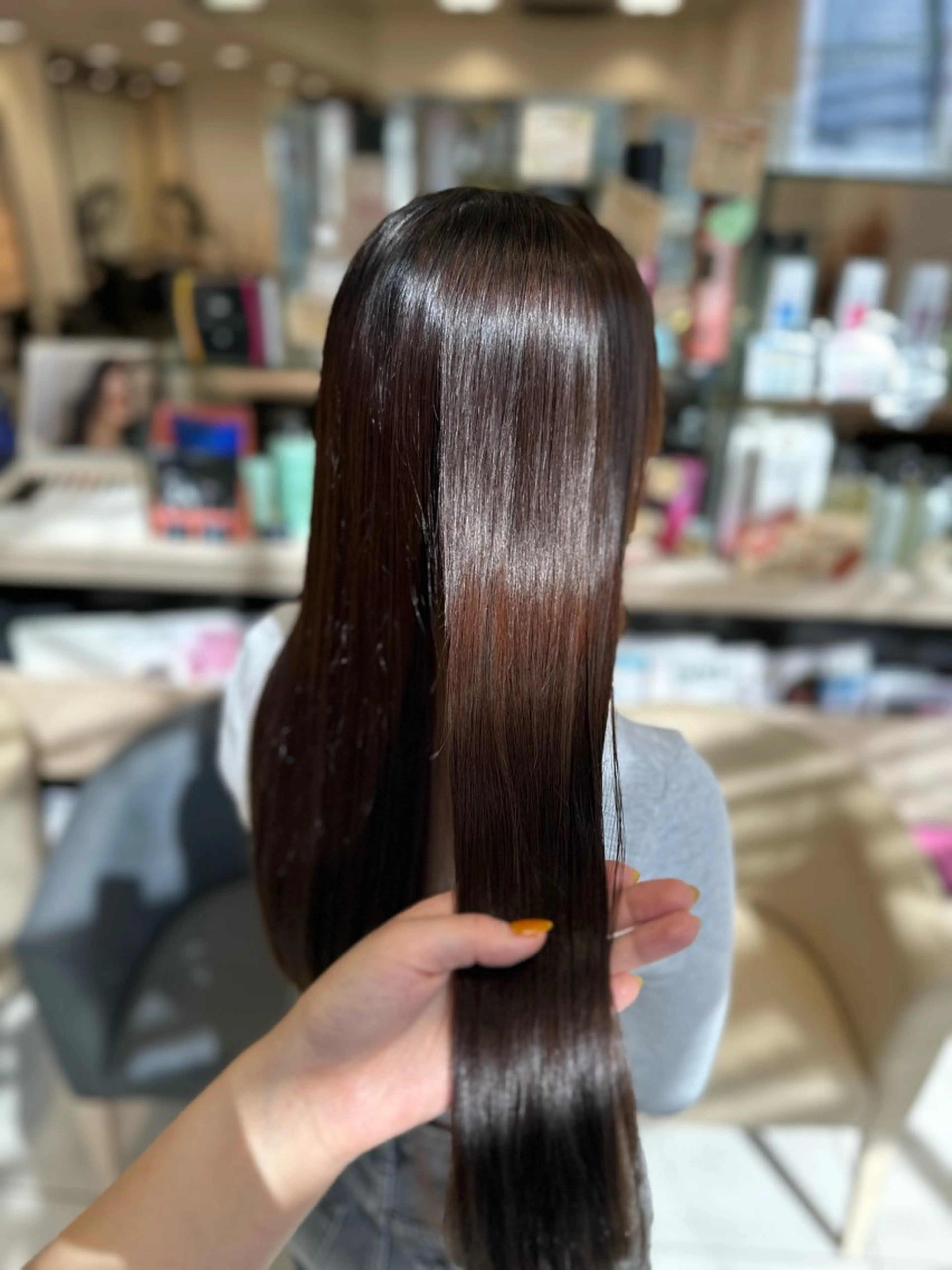 ロング カラー パーマ クロスパーマ/うる艶 カラー/Kurumiのヘアスタイル