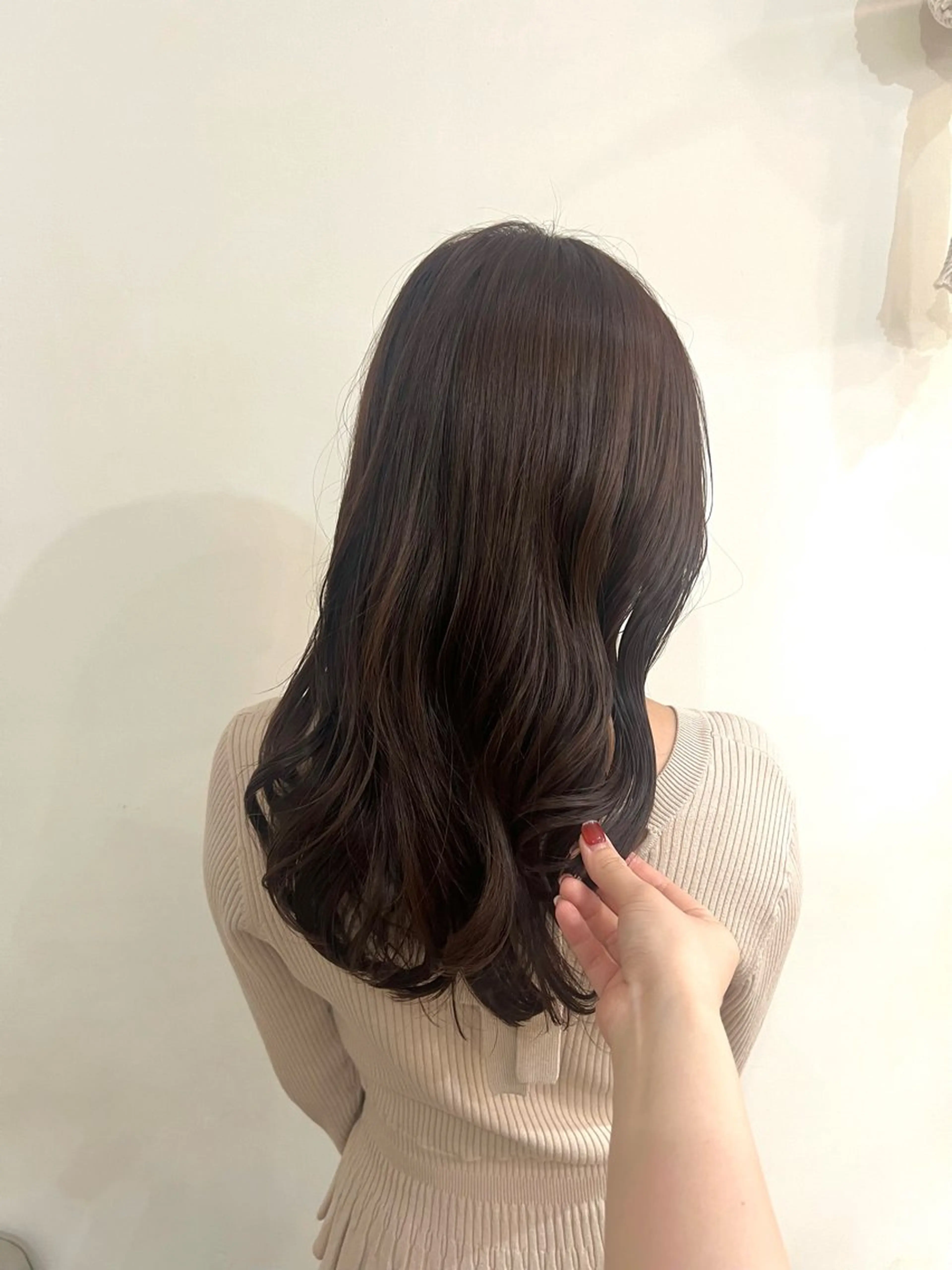 ロング カラー 透明感カラー ラベンダーカラー トリートメント ヘアカラー ayaka‎/暖色/ レイヤーカット🩰のヘアスタイル