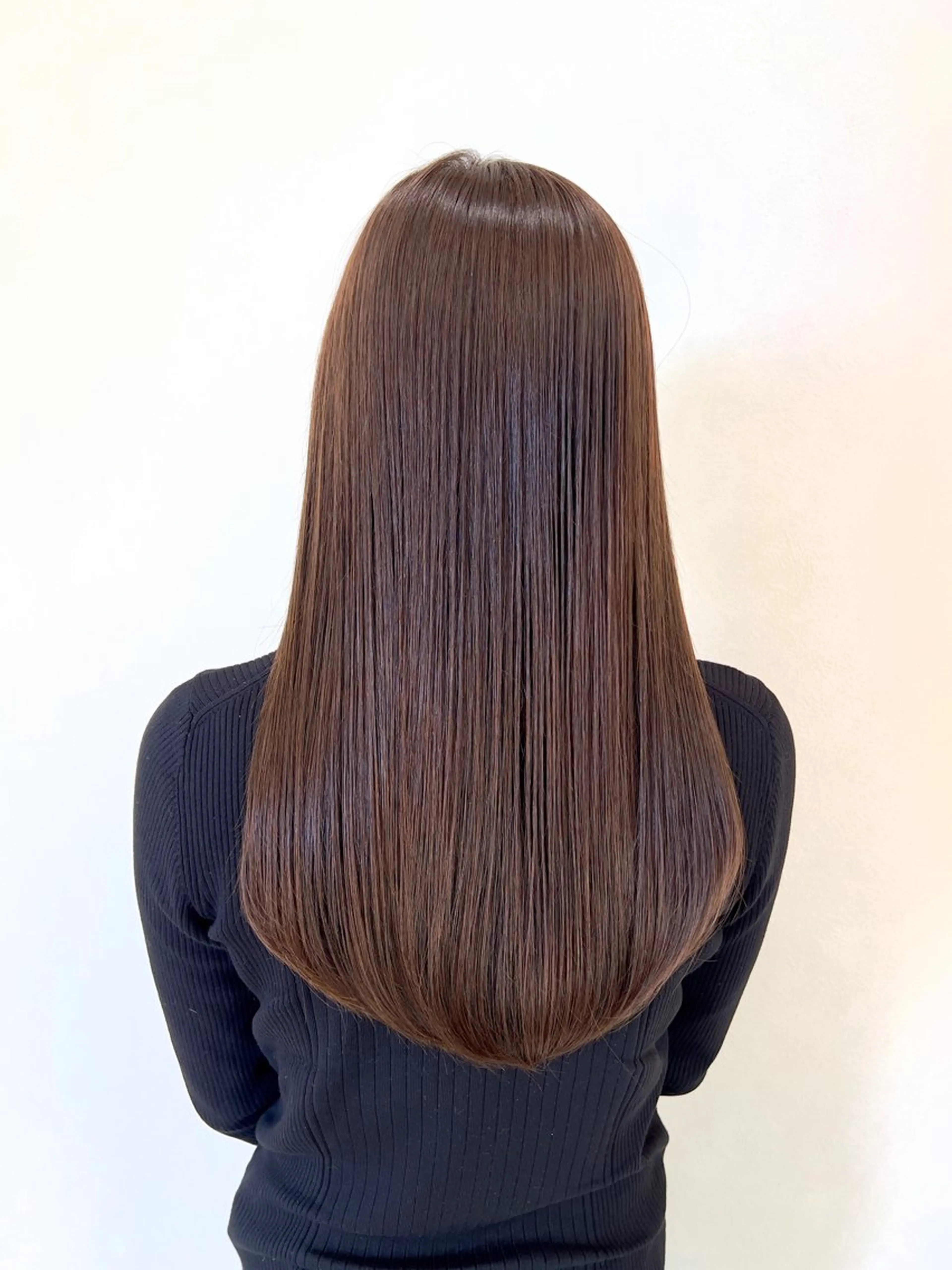 セミロング 髪質改善 縮毛矯正 ヘアカラー トリートメント ショート/白髪ぼかし 君和田若菜のヘアスタイル