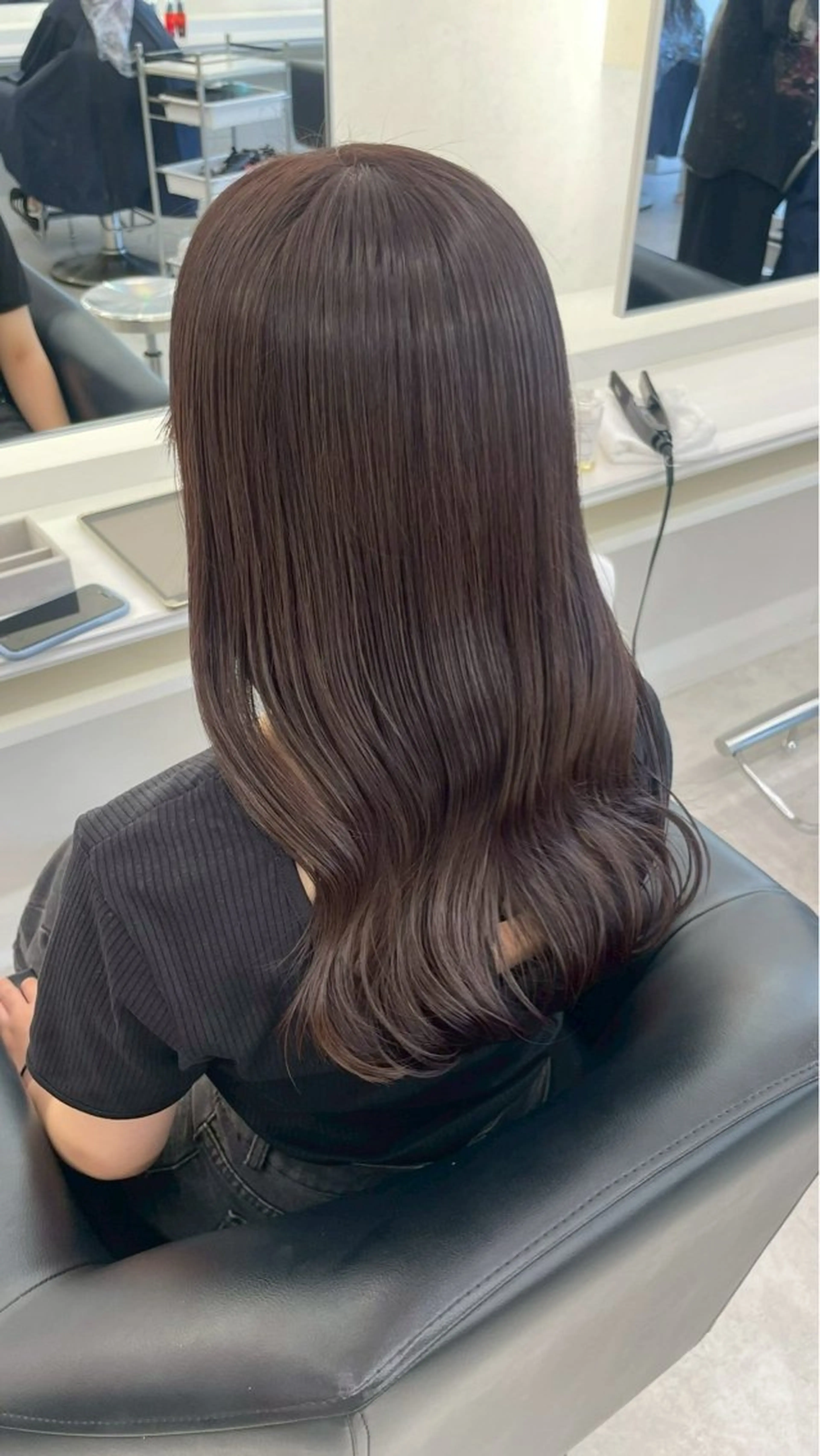 ロング カラー ParveMix 楠本結菜のヘアスタイル