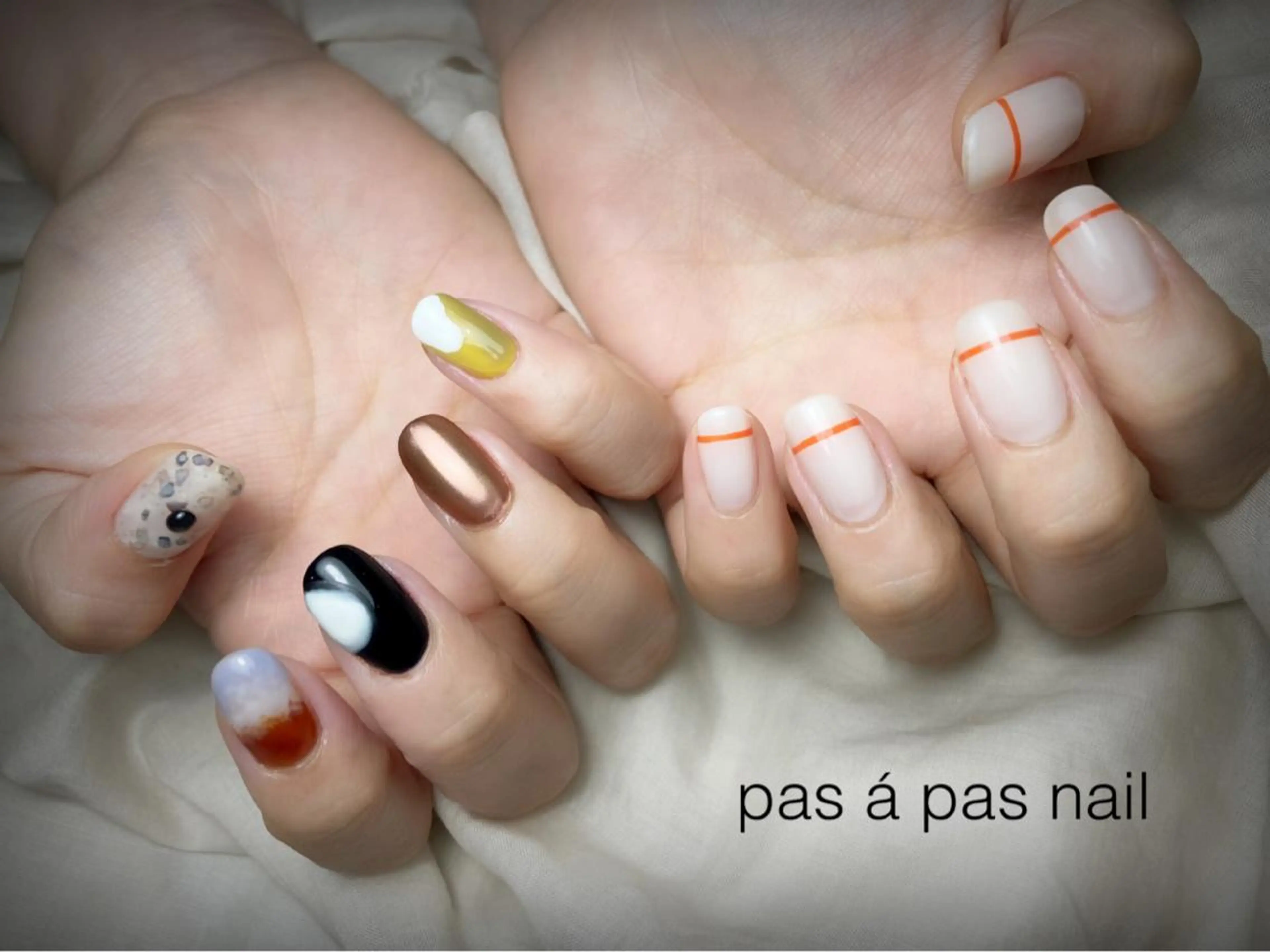 ネイル ハンドネイル Yakko pas á pasのネイルデザイン