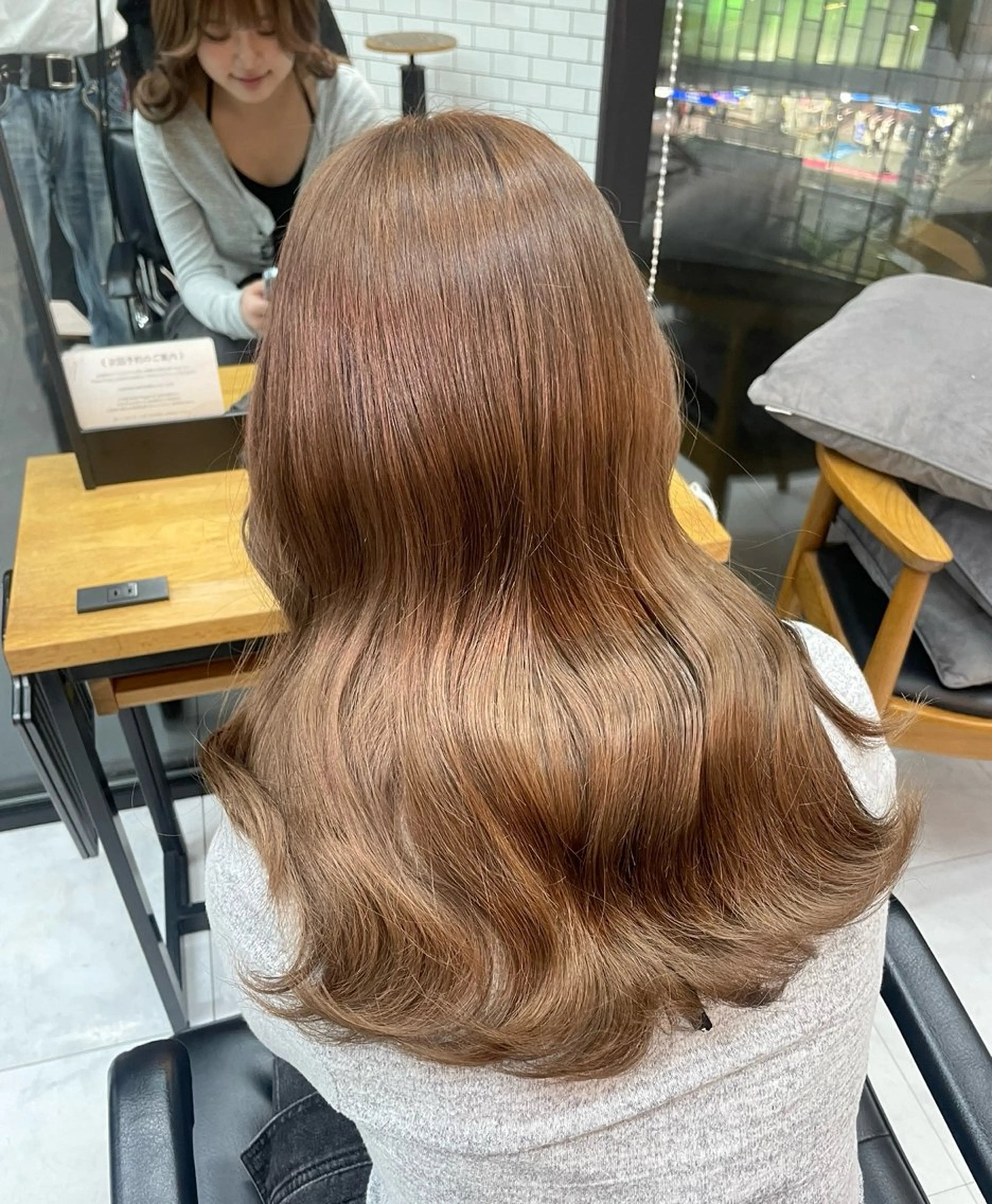 【🐰ྀི大流行中🐰ྀི】ブリーチなしダブルカラー➕補修トリートメント🌟+コテ巻き👸🏻の写真