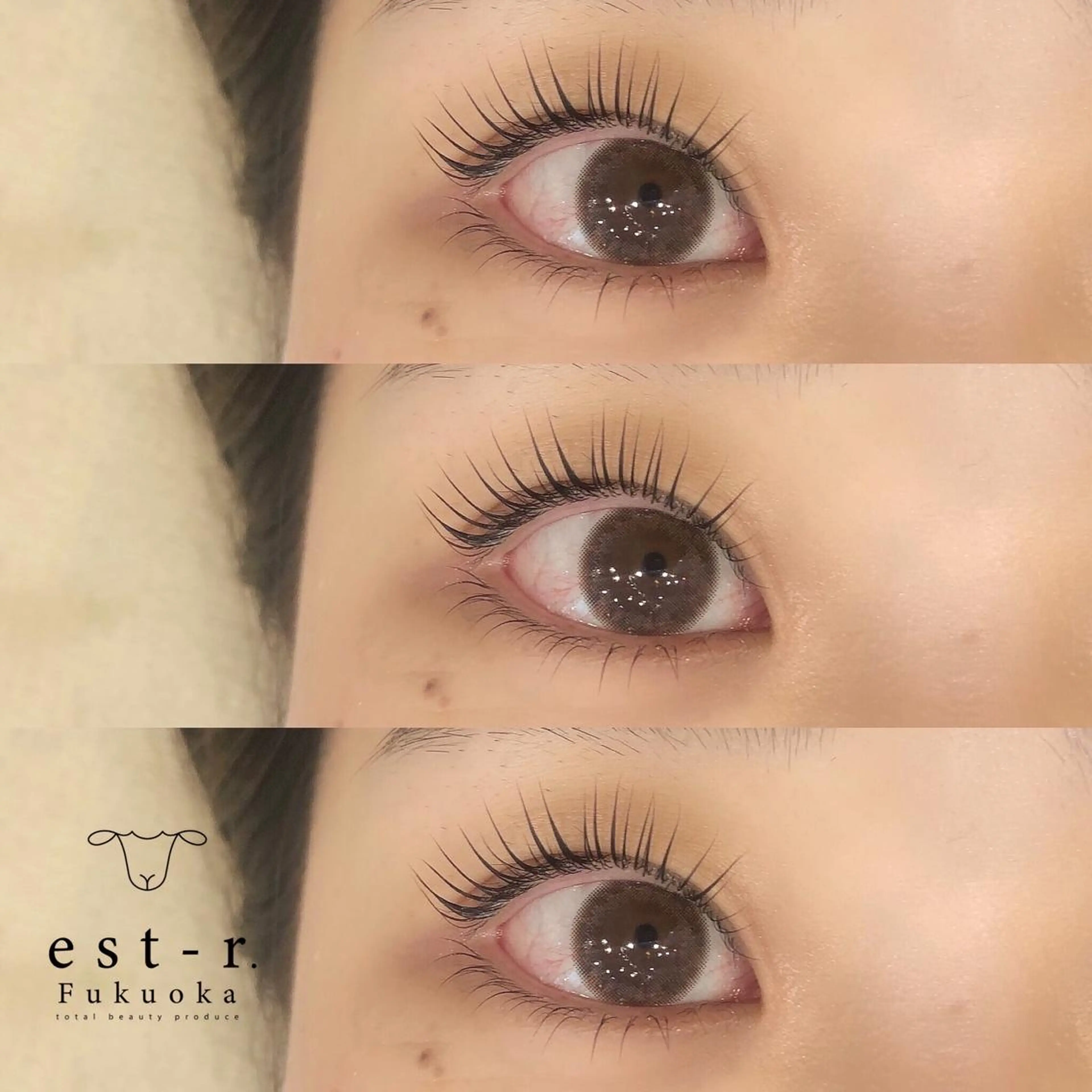 マツエク・マツパ フラットラッシュ パリジェンヌラッシュリフト まつげパーマ 下まつげエクステ 一重×まつ毛パーマ Riho/博多/ まつげパーマ/LEDのマツエク・マツパデザイン