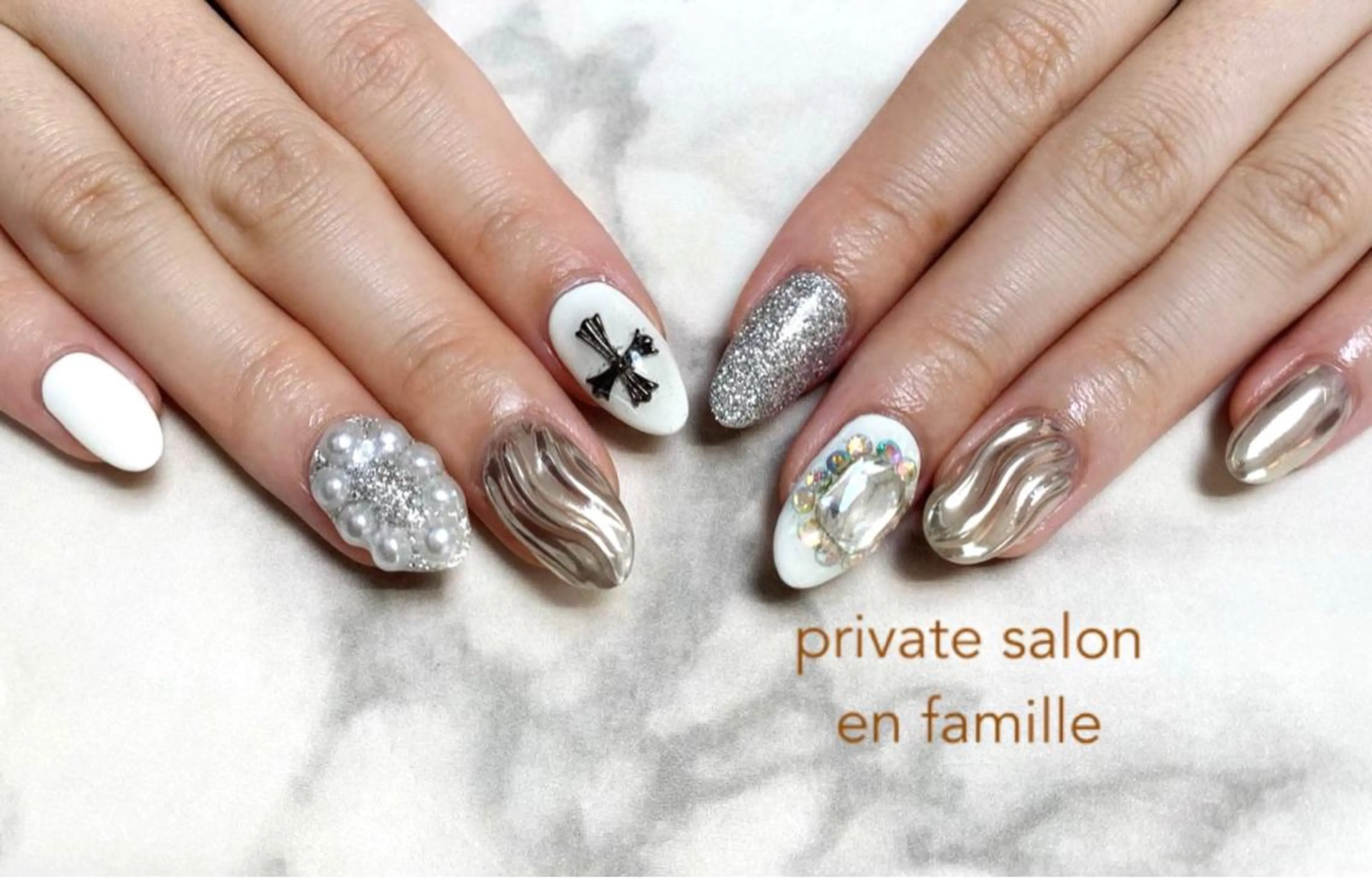 ネイル ハンドネイル nail salon en familleのネイルデザイン