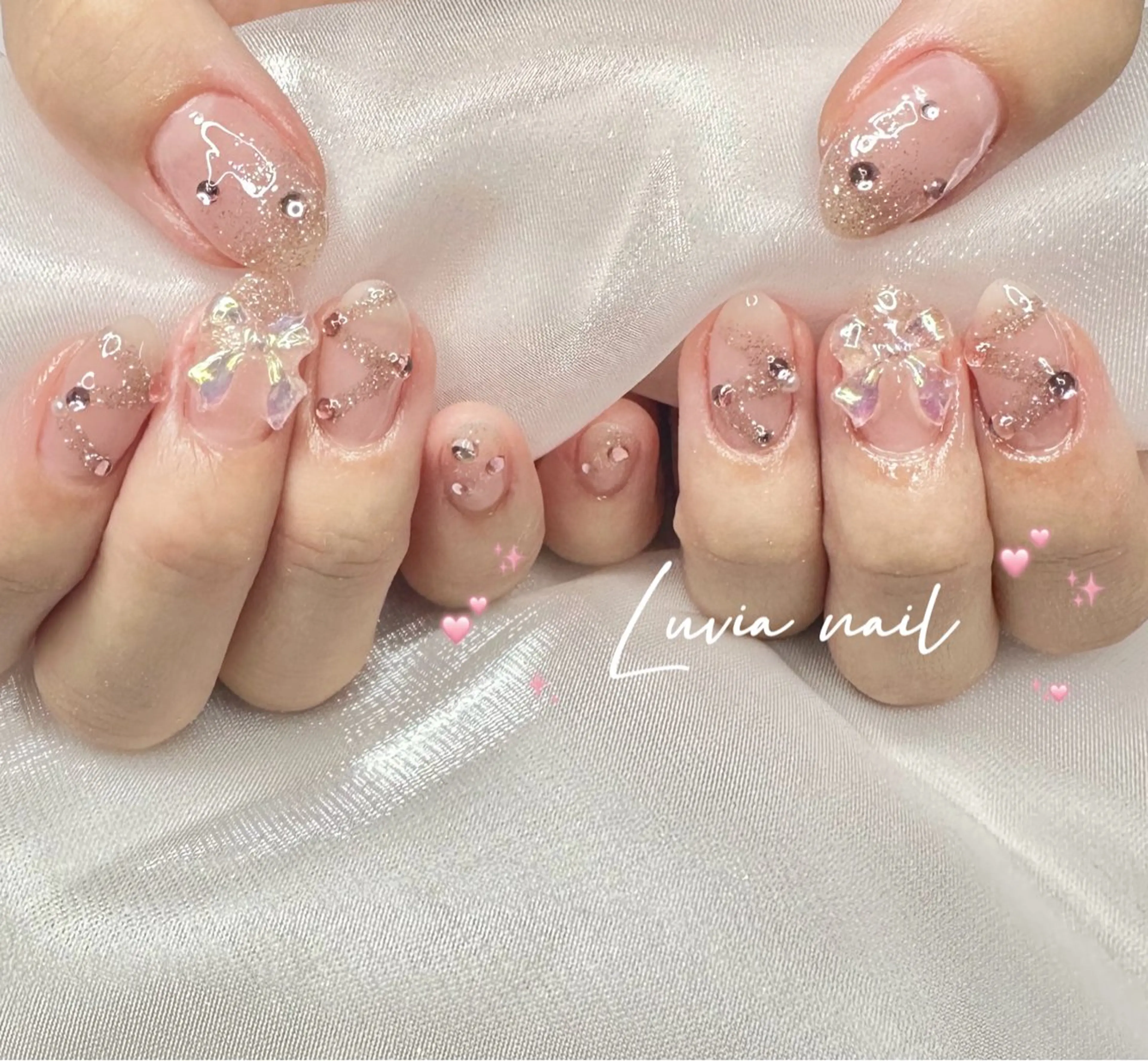 ネイル 🎀Luvia ワンホンネイル💫のネイルデザイン