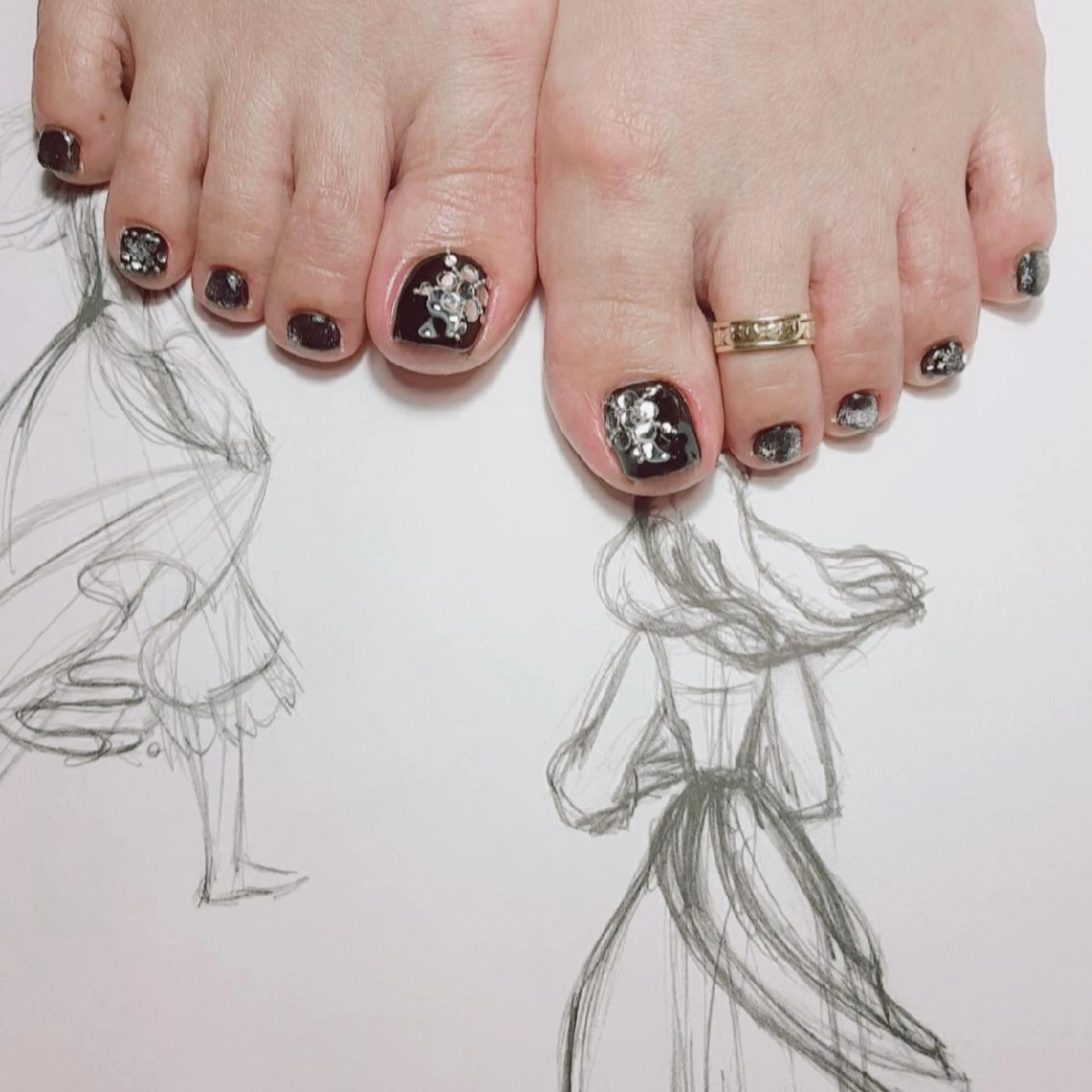 ネイル フットネイル マグネットネイル owlnail /持込みデザイン専門のネイルデザイン