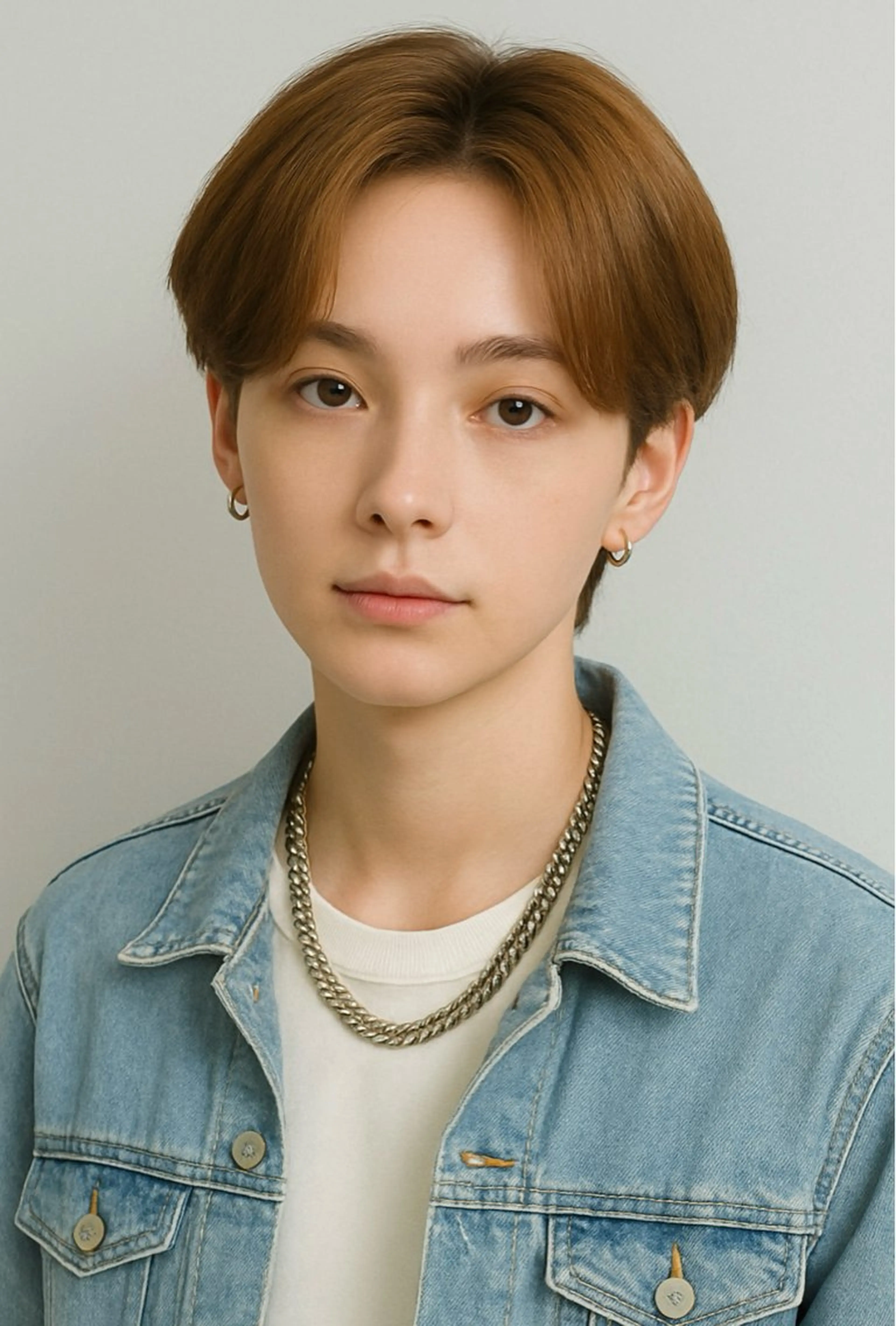 メンズ センターパート カット ヘアカラー トリートメント Gain池下 レディースのヘアスタイル