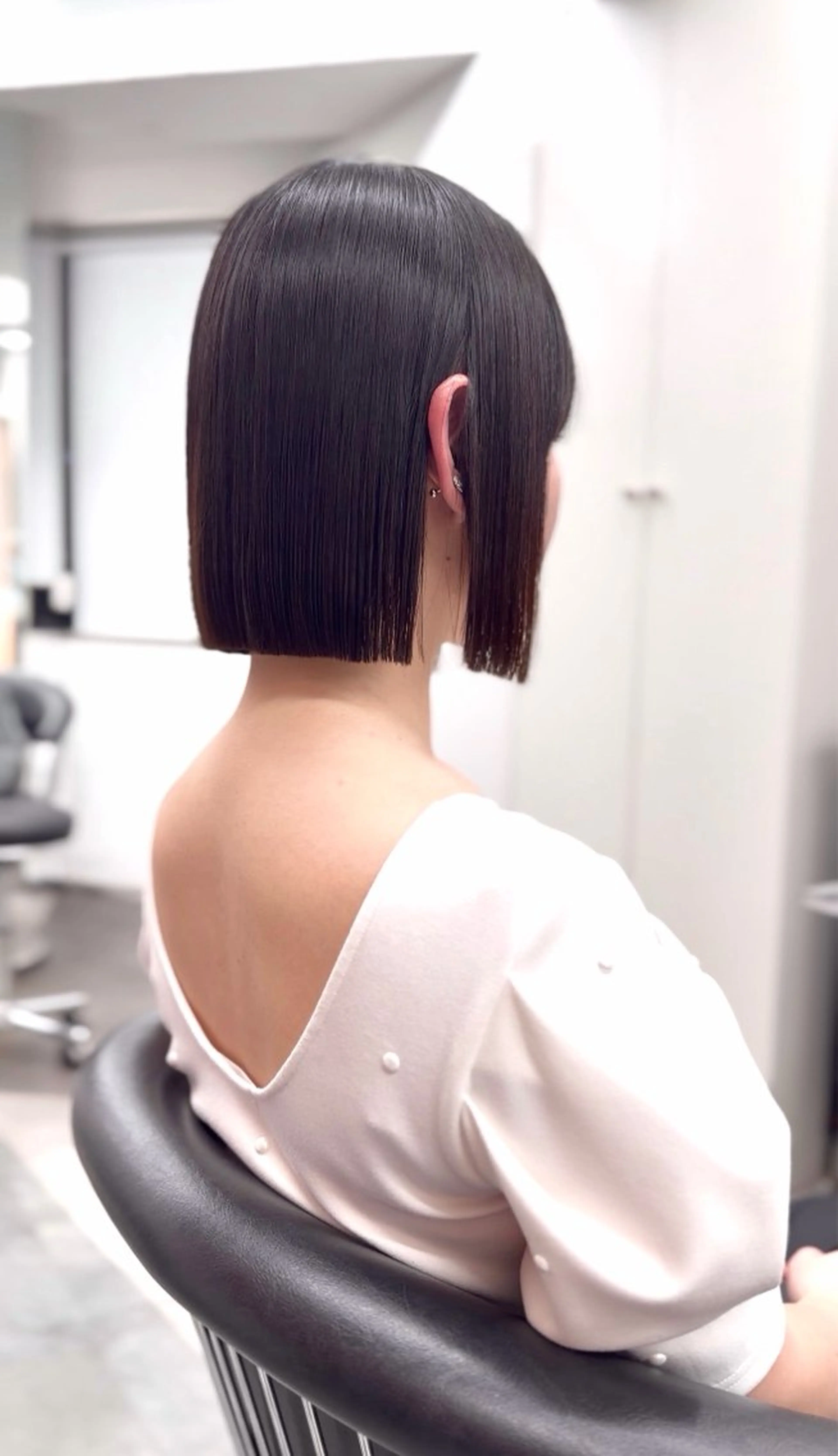 ミディアム ボブ/タッセルボブ /縮毛矯正/瑞月のヘアスタイル