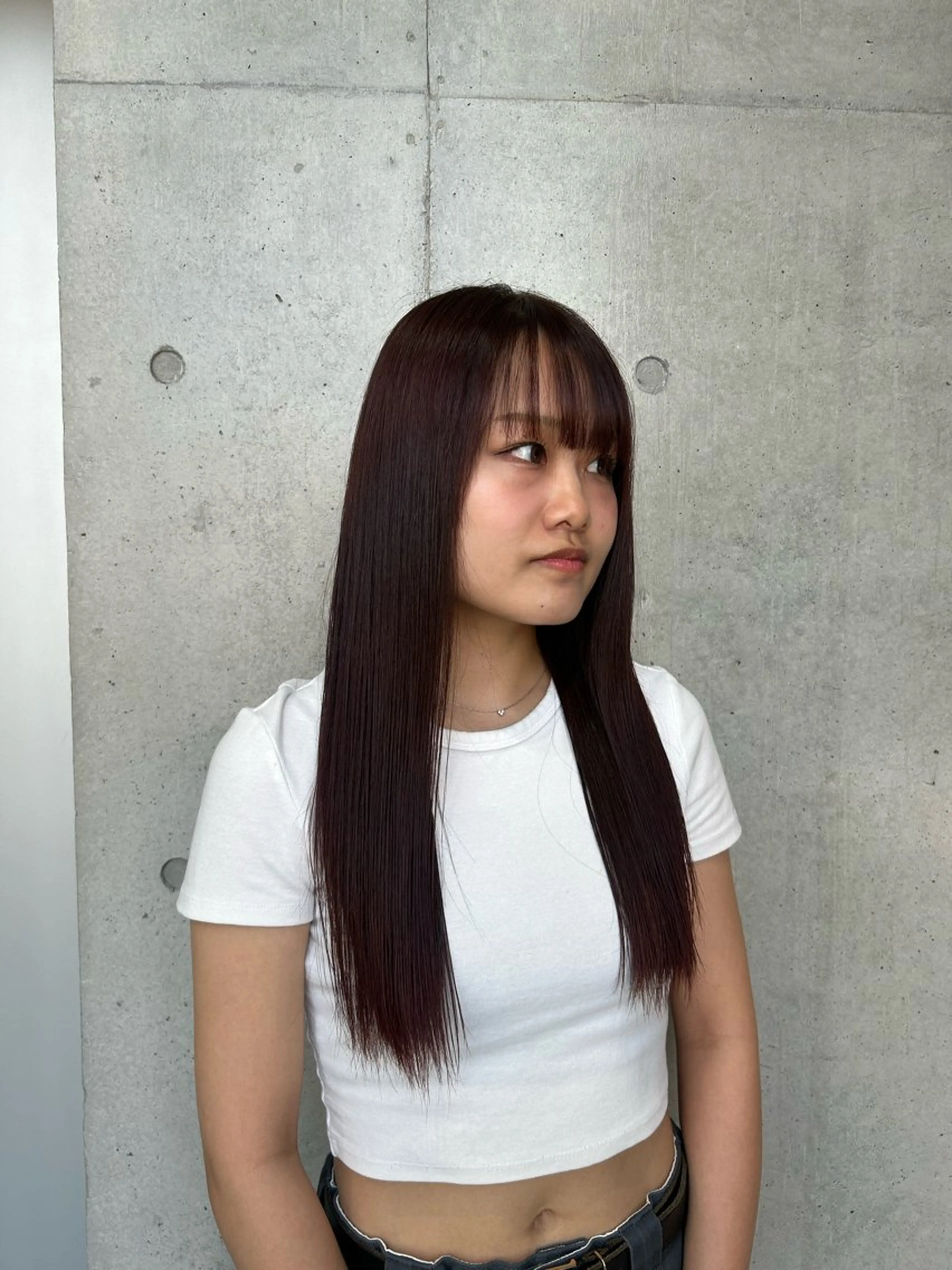 ロング カラー ヘアアレンジ ヘアカラー トリートメント ボブ艶モテカラー🫧 カリンのヘアスタイル