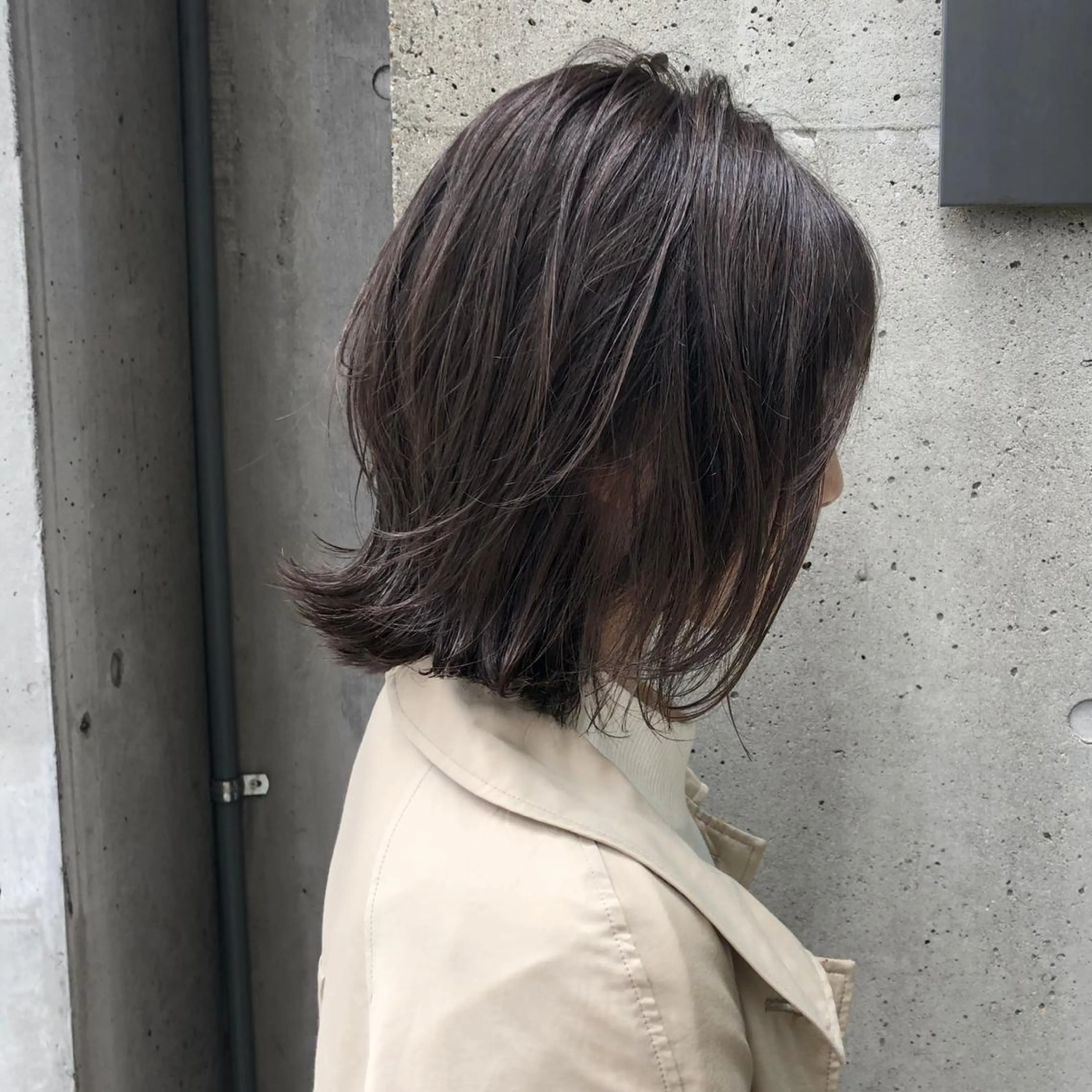 ショート カラー アディクシーカラー ボブ 外ハネヘア 中山 天地のヘアスタイル