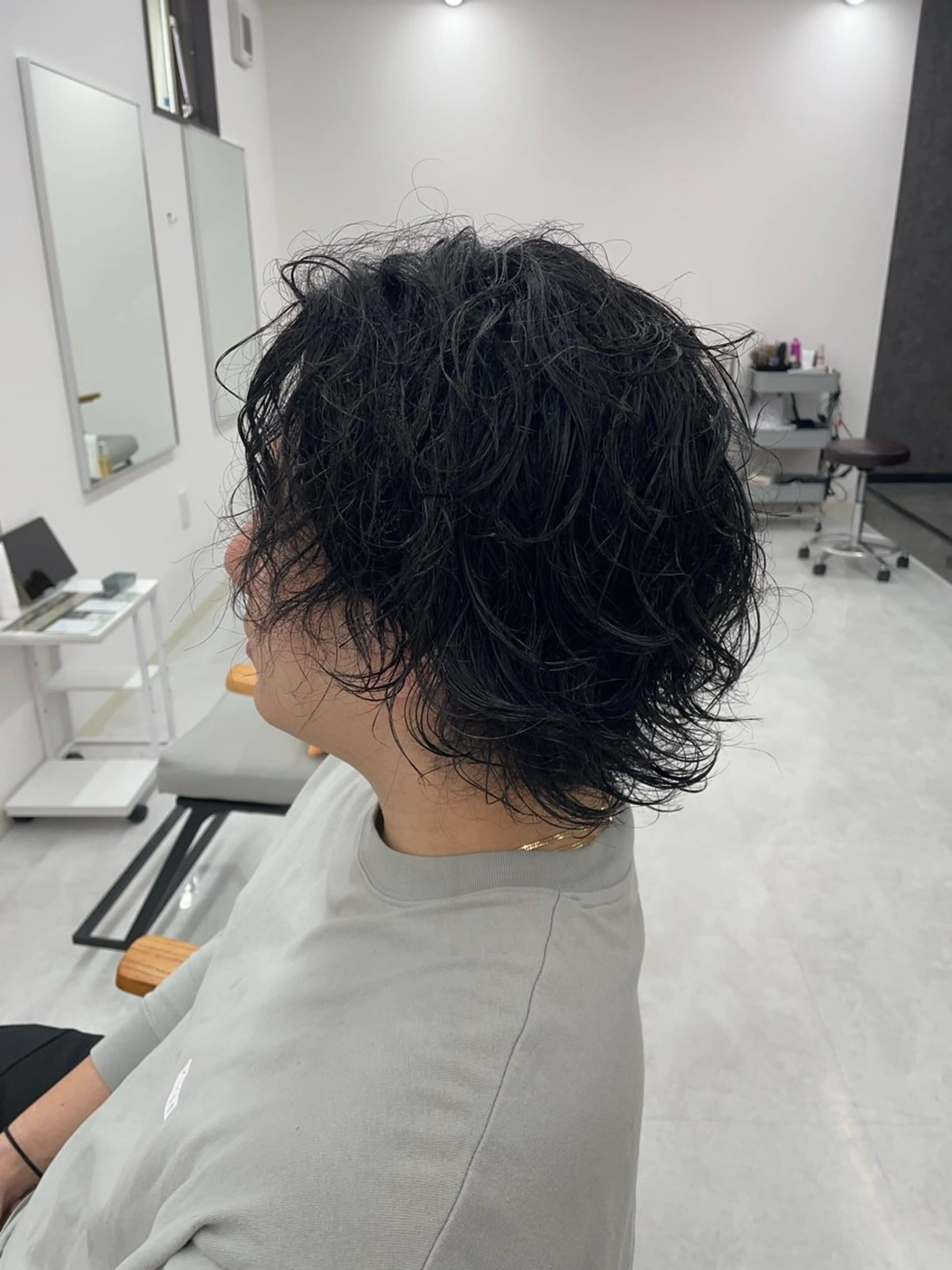 ミディアム カトウ ジュンヤのヘアスタイル