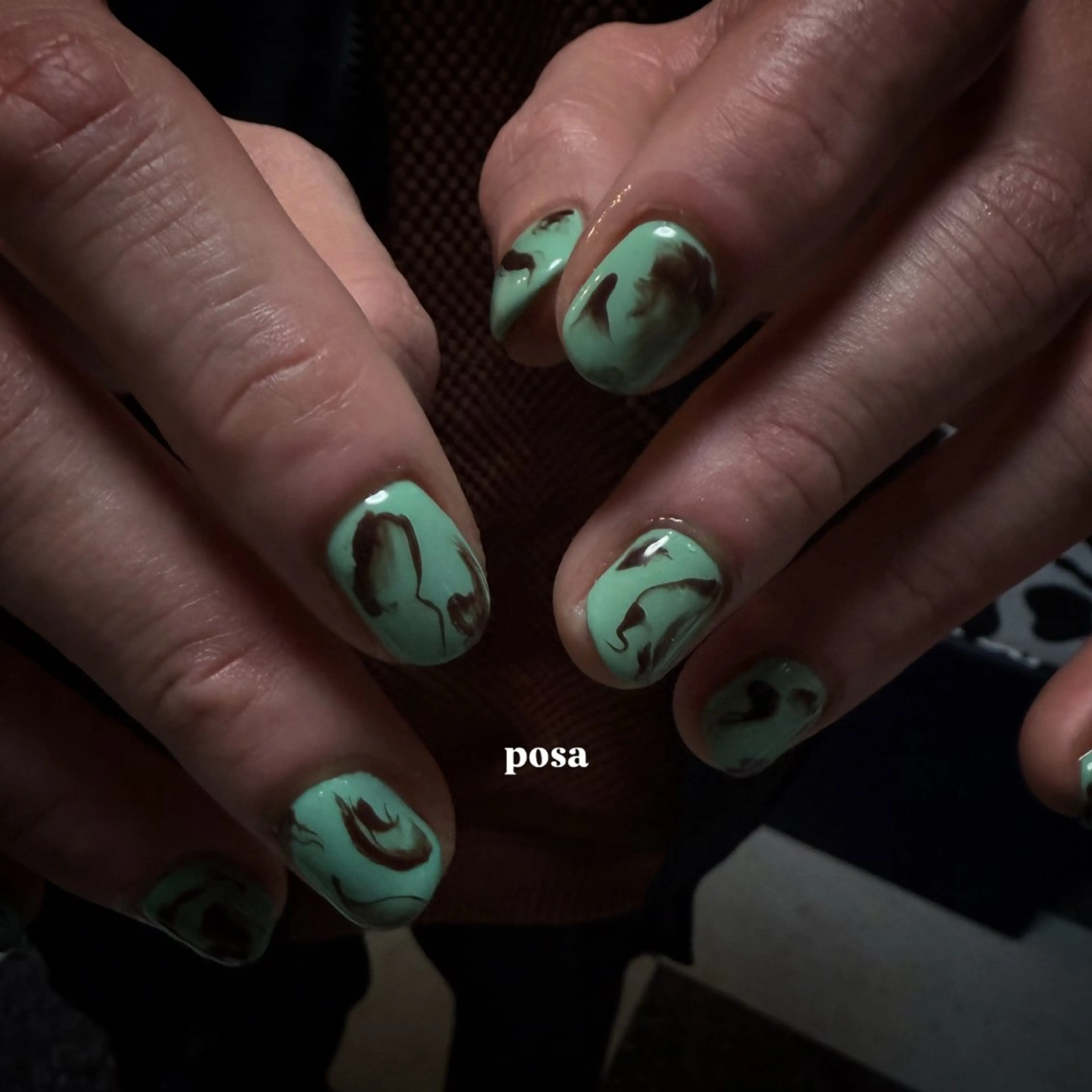 ネイル ニュアンスネイル シンプルネイル ハンドネイル posa nail モエミのネイルデザイン