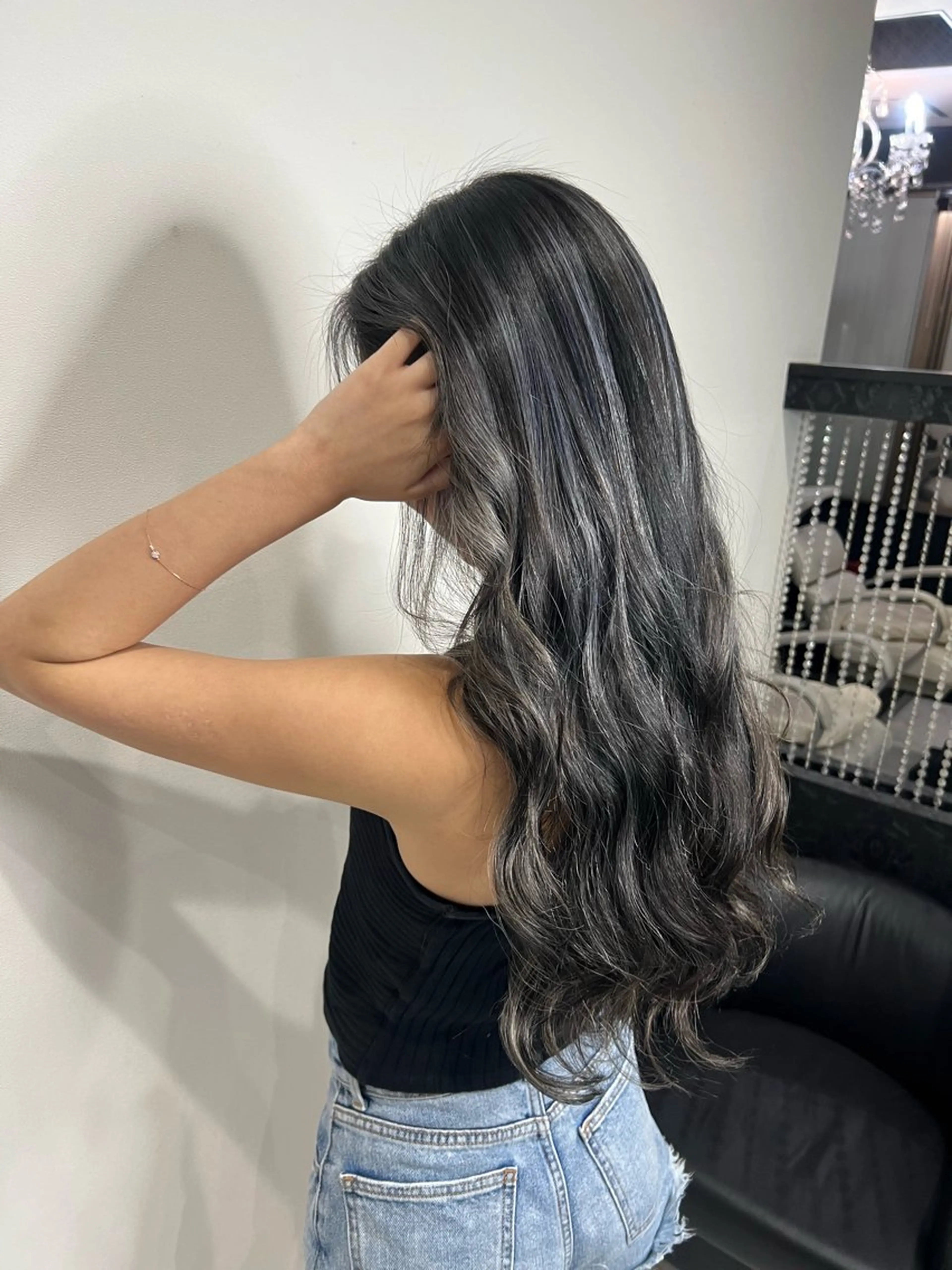 ロング カラー ブリーチ ケアブリーチ ハイライトカラー ハイライト YUDU🍊 germe/ジェルムのヘアスタイル