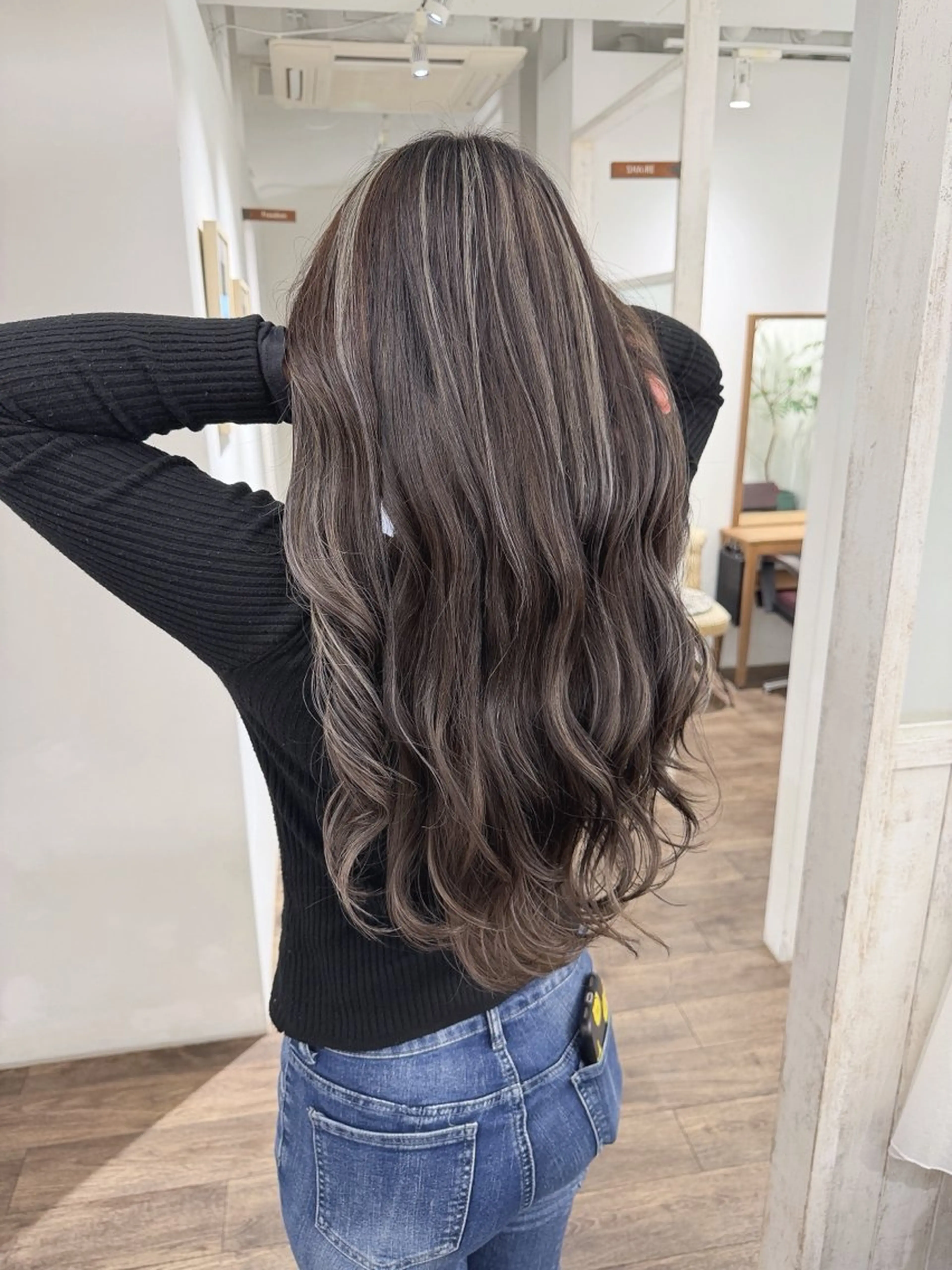 ロング カラー ヘアカラー トリートメント ハイライト⭐️上野 高広のヘアスタイル