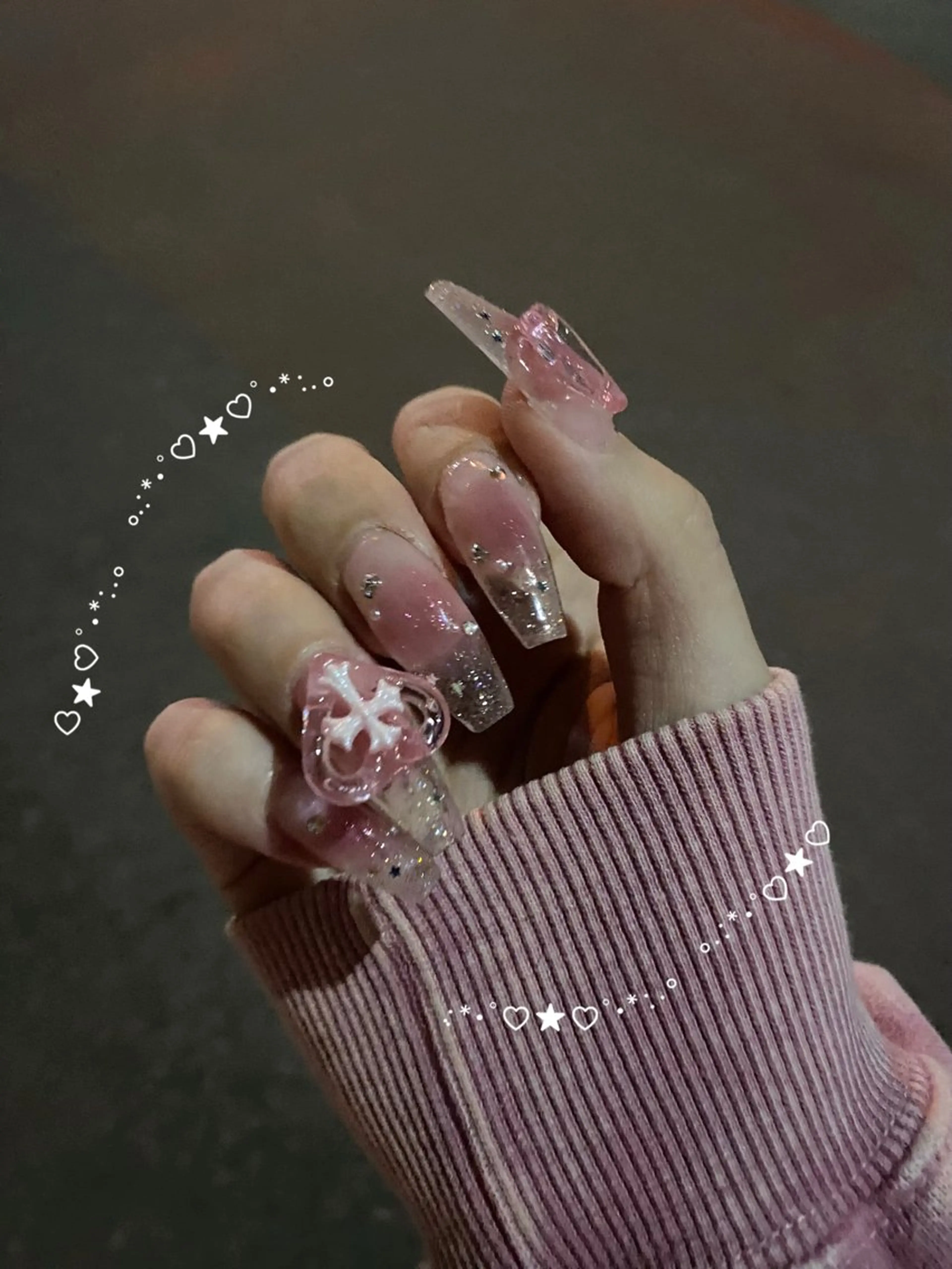 ネイル クリアネイル ハンドネイル Li'ame所属・Luna 【Li'ame】のネイルデザイン