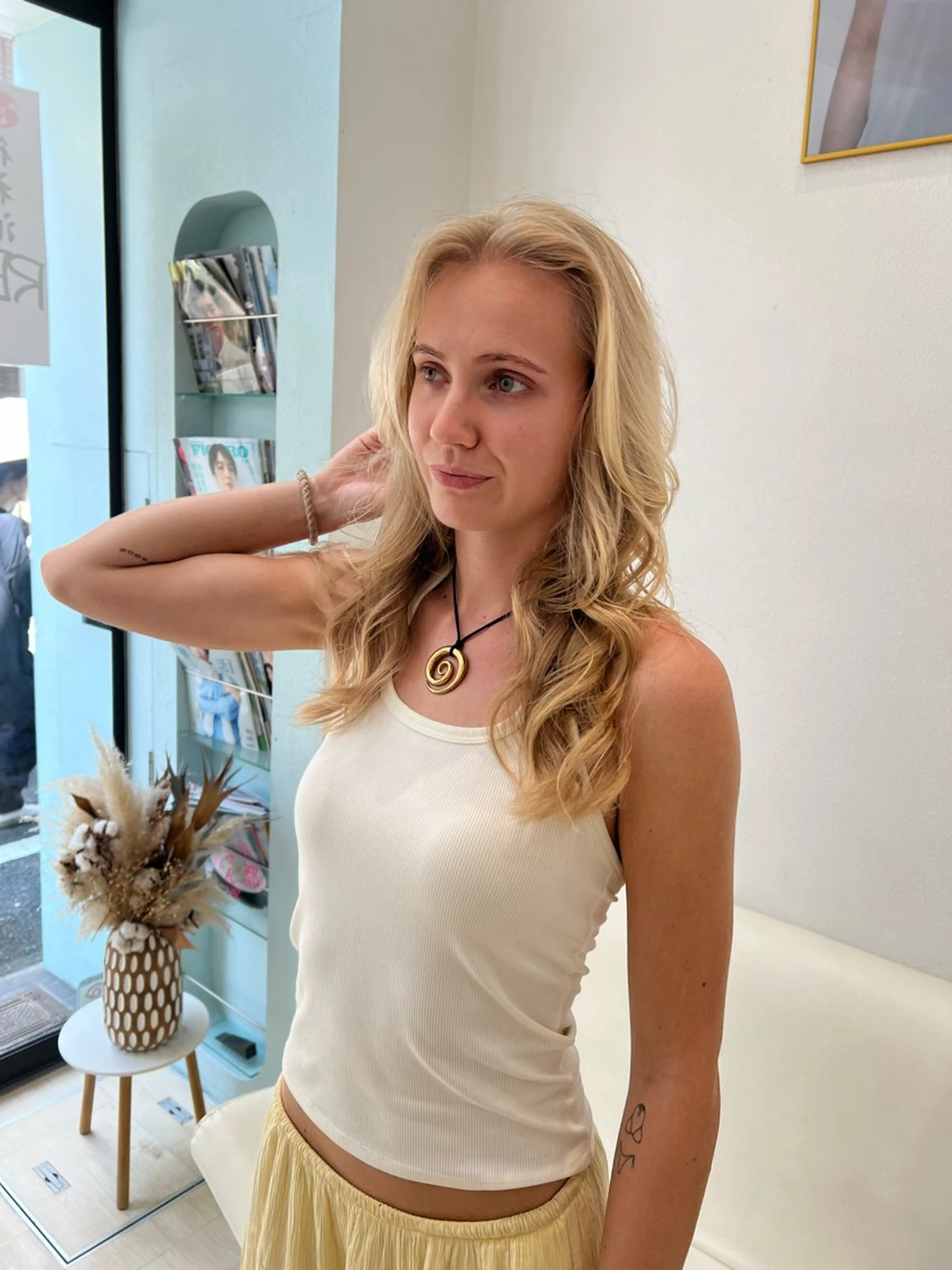 ミディアム カラー 堀井 凌平のヘアスタイル