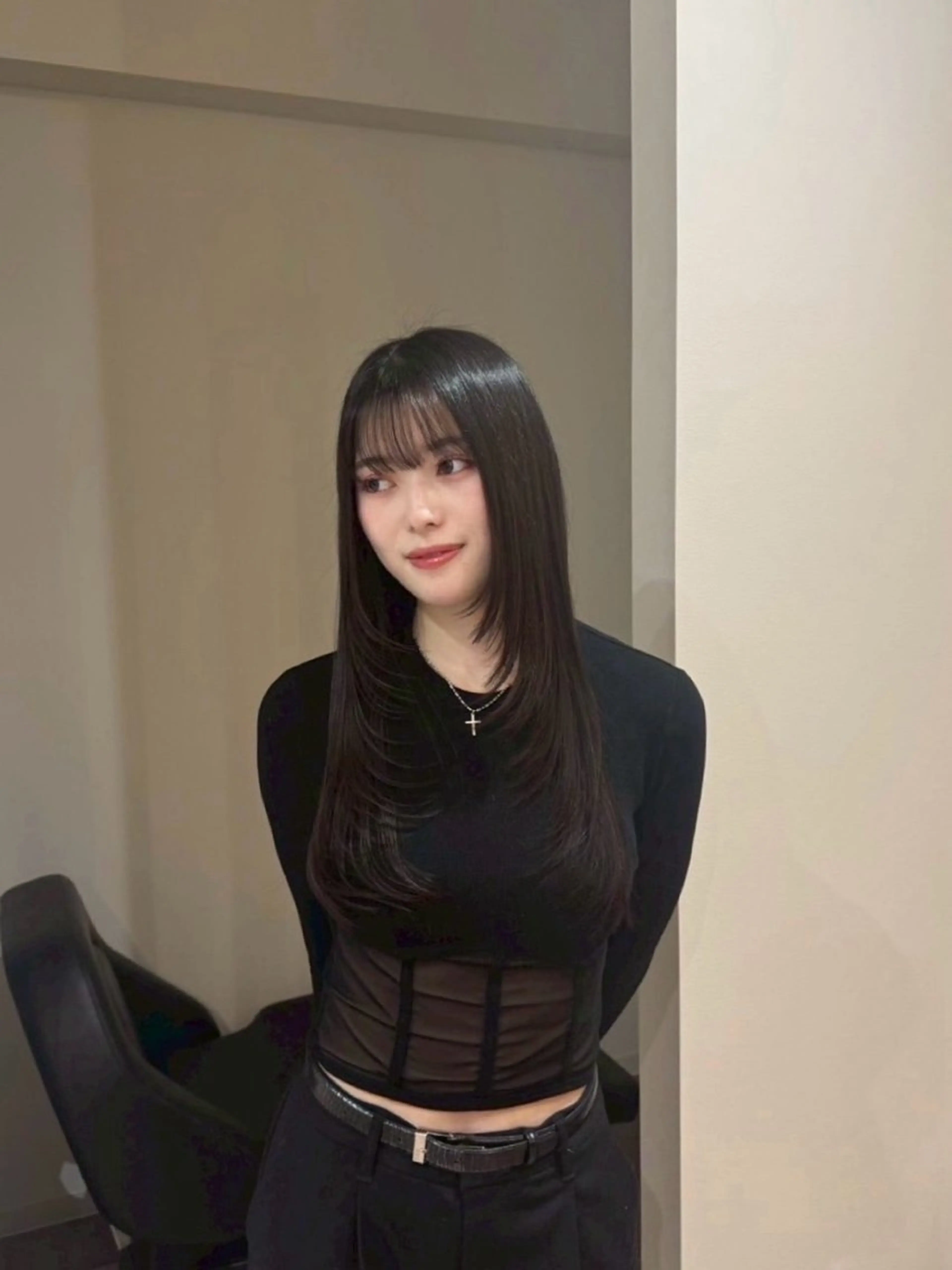 ロング カラー 大人な抜け感レイヤー remi🖤のヘアスタイル