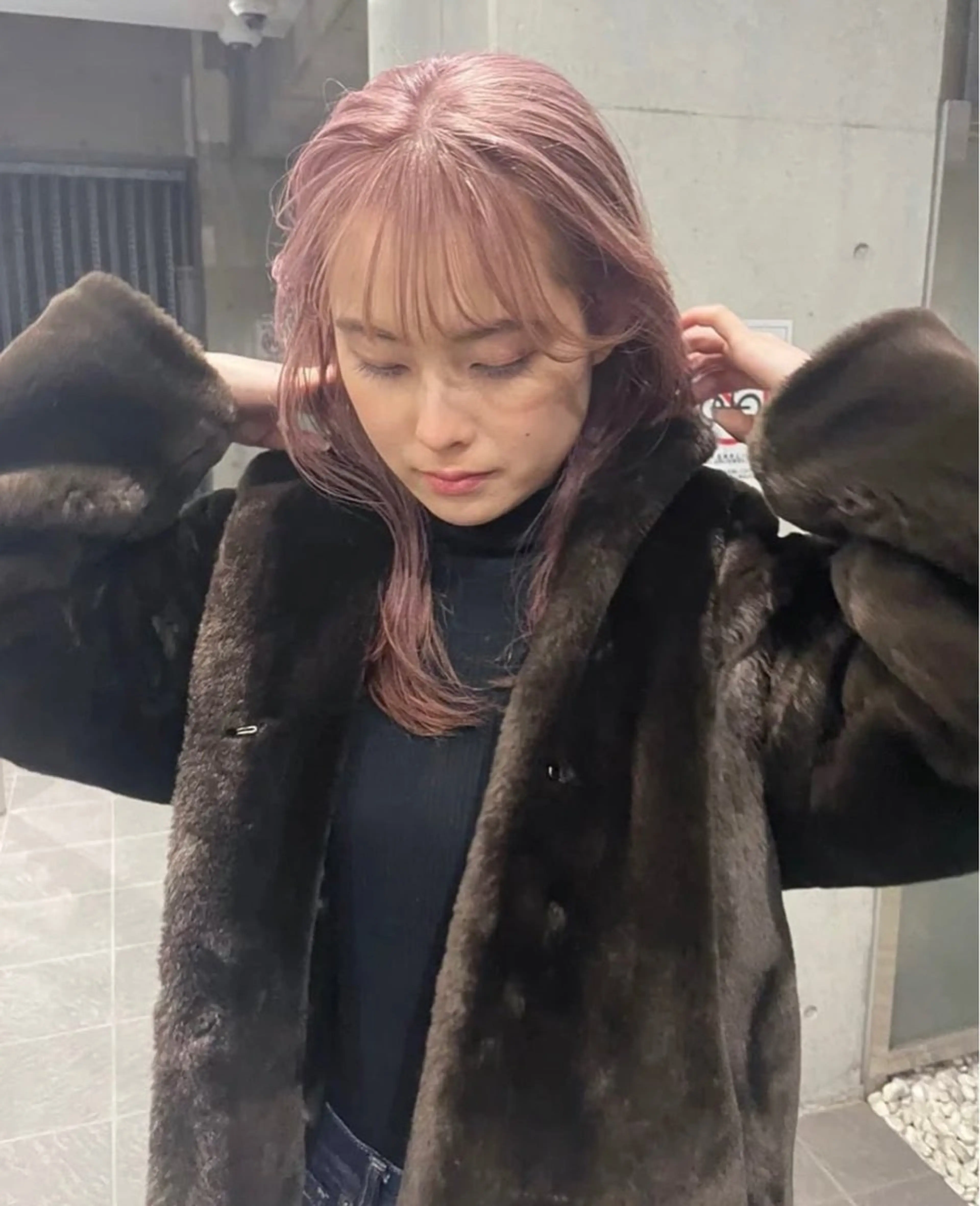 カラー 💖ボブ/髪質改善 顔周りレイヤー/ユイのヘアスタイル