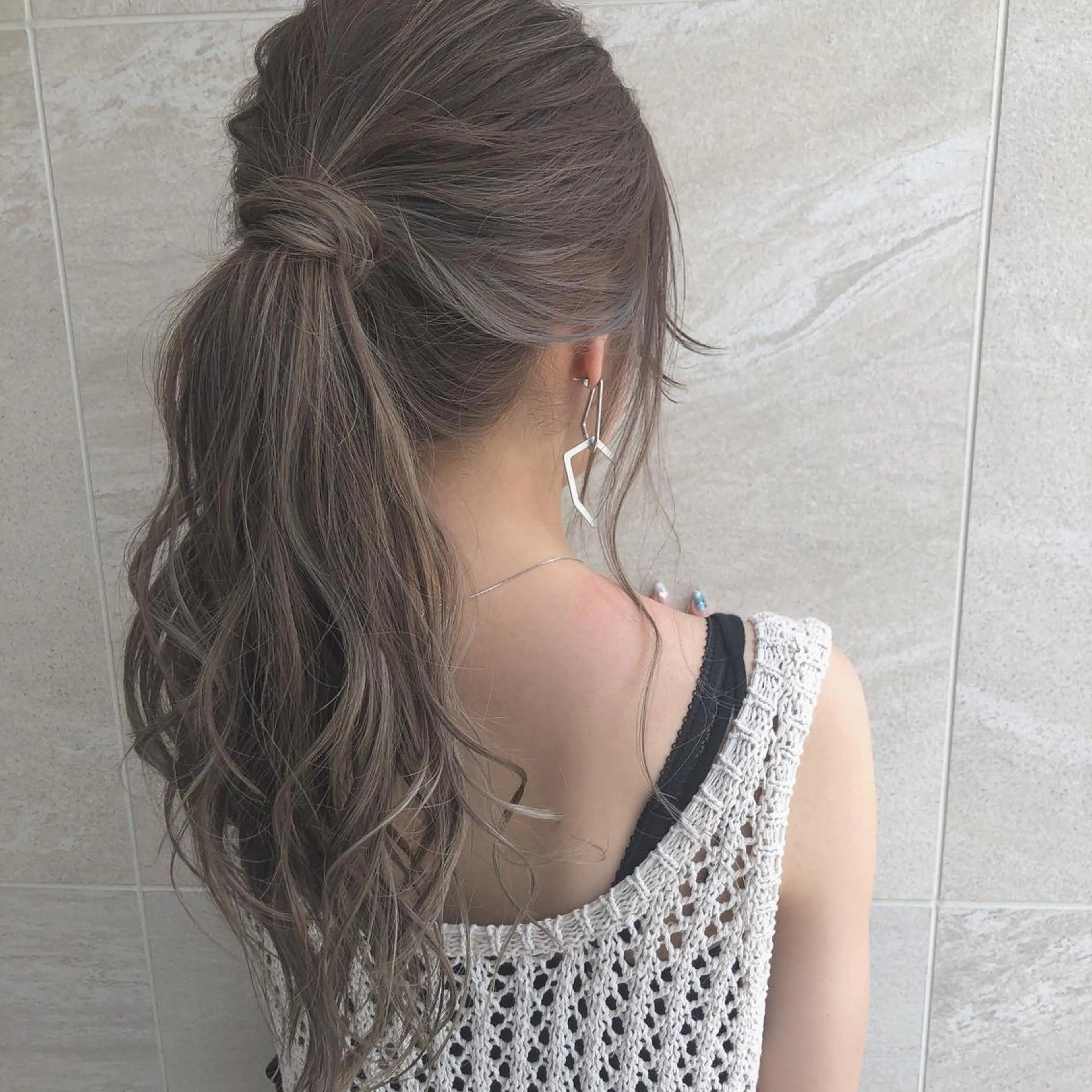 セミロング カラー TOMOKA 艶髪/透明感カラーのヘアスタイル