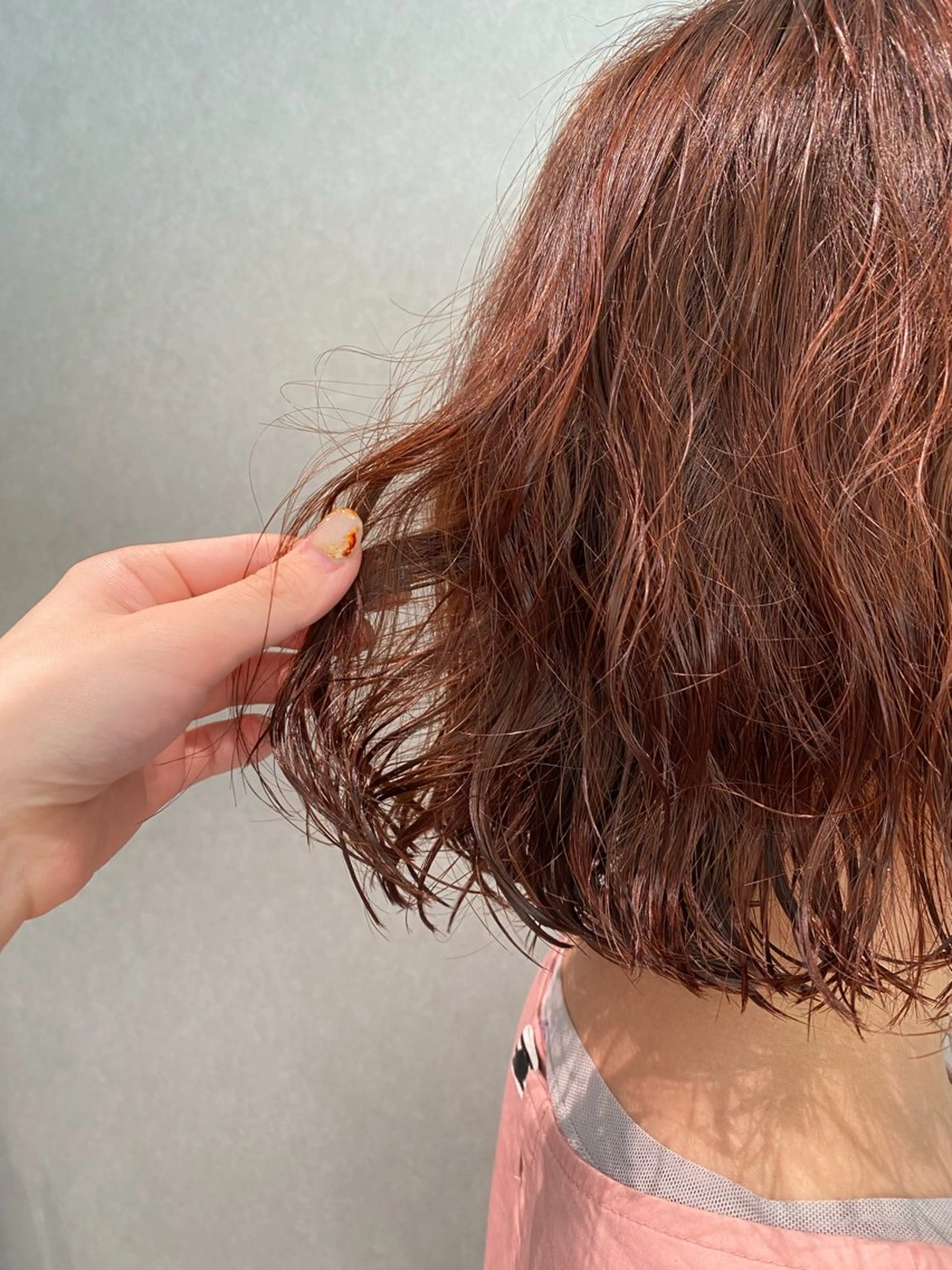 カラー オレンジ Chouette .ayakaのヘアスタイル