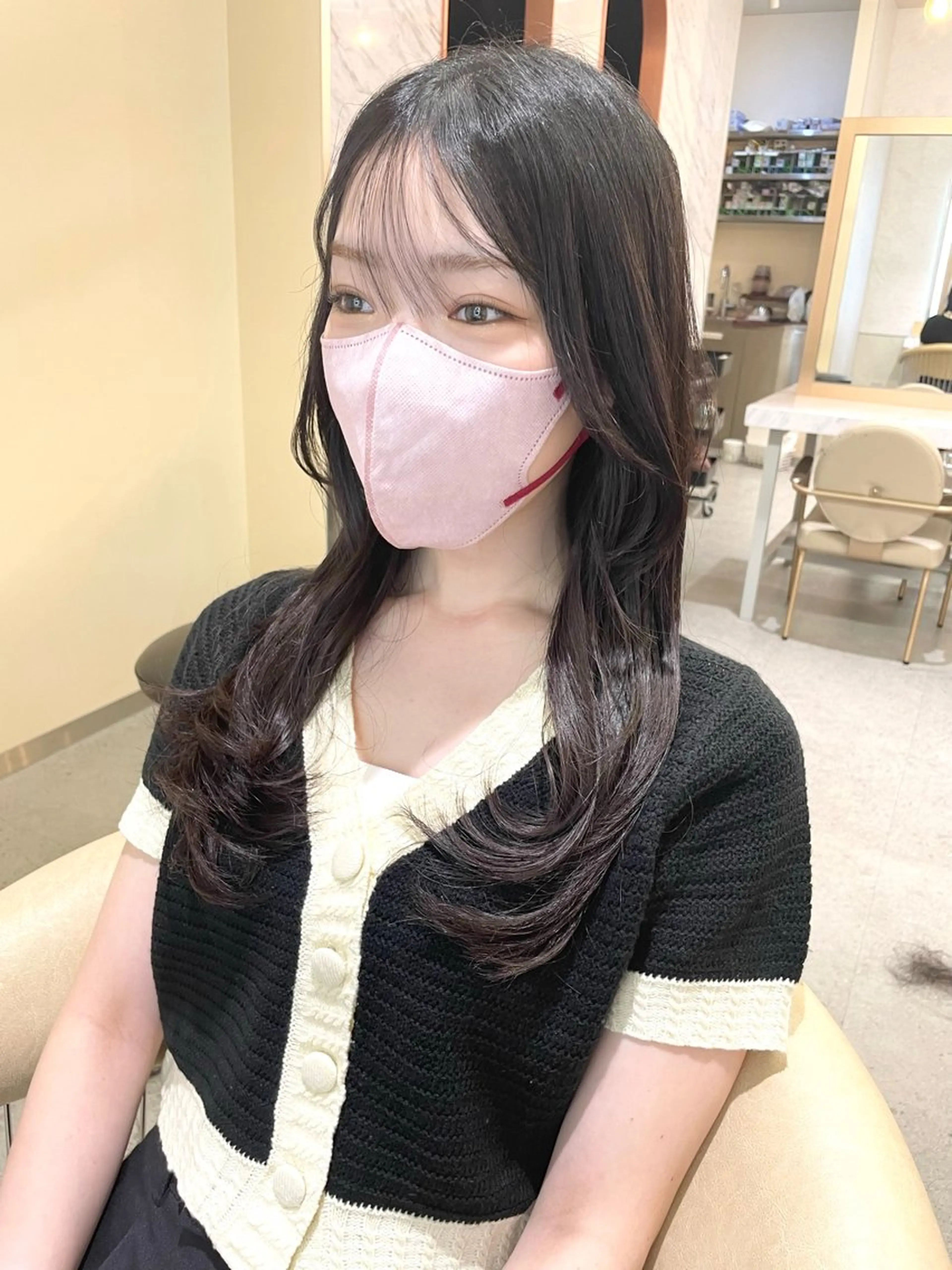 💕【艶髪になりたい方】韓国式カット+透明感イルミナカラー+3step Tr💕の写真