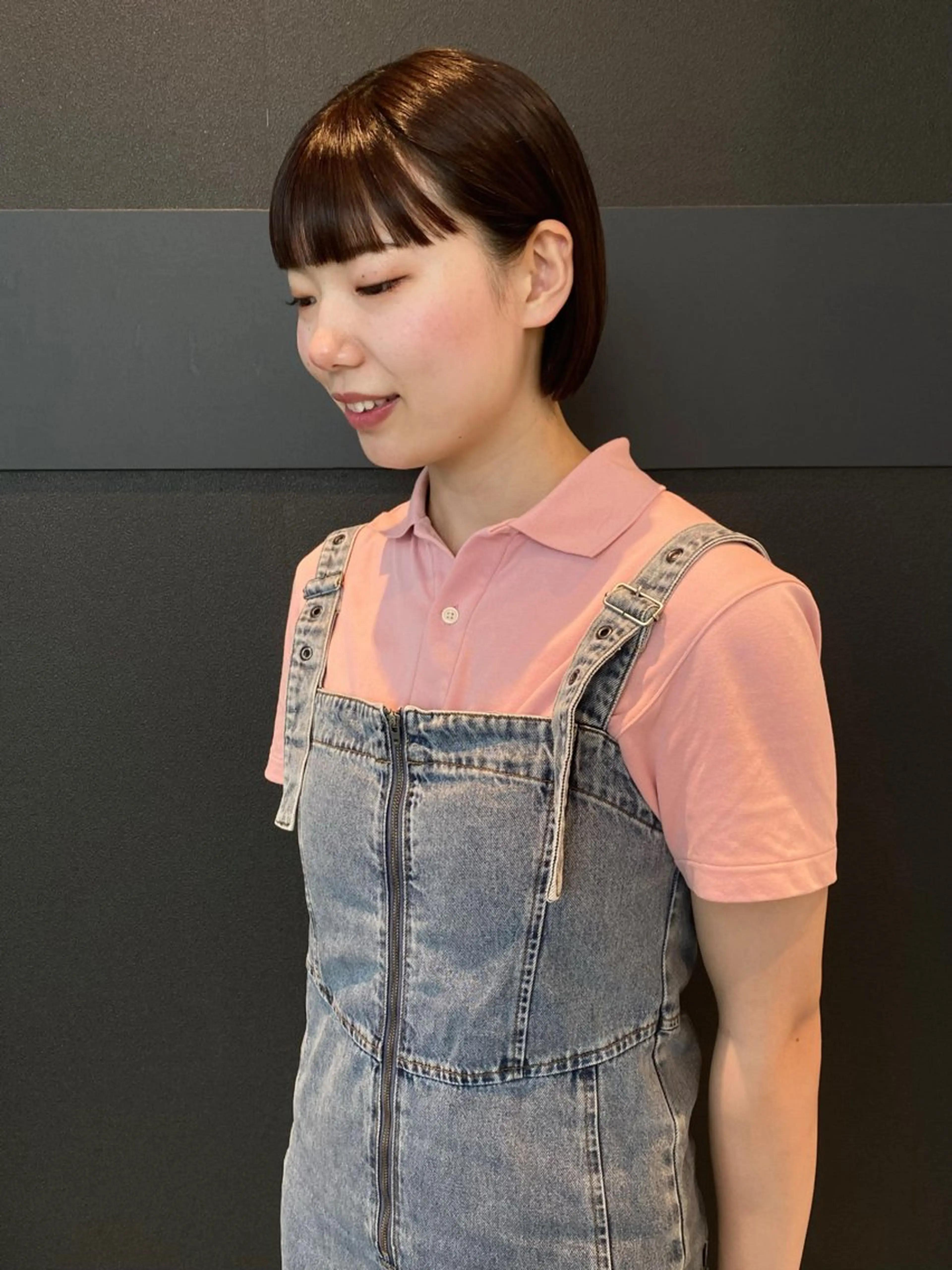 ショート カラー パーマ ボブ カット ヘアカラー 縮毛矯正 トリートメント mai / linoah˚✧のヘアスタイル