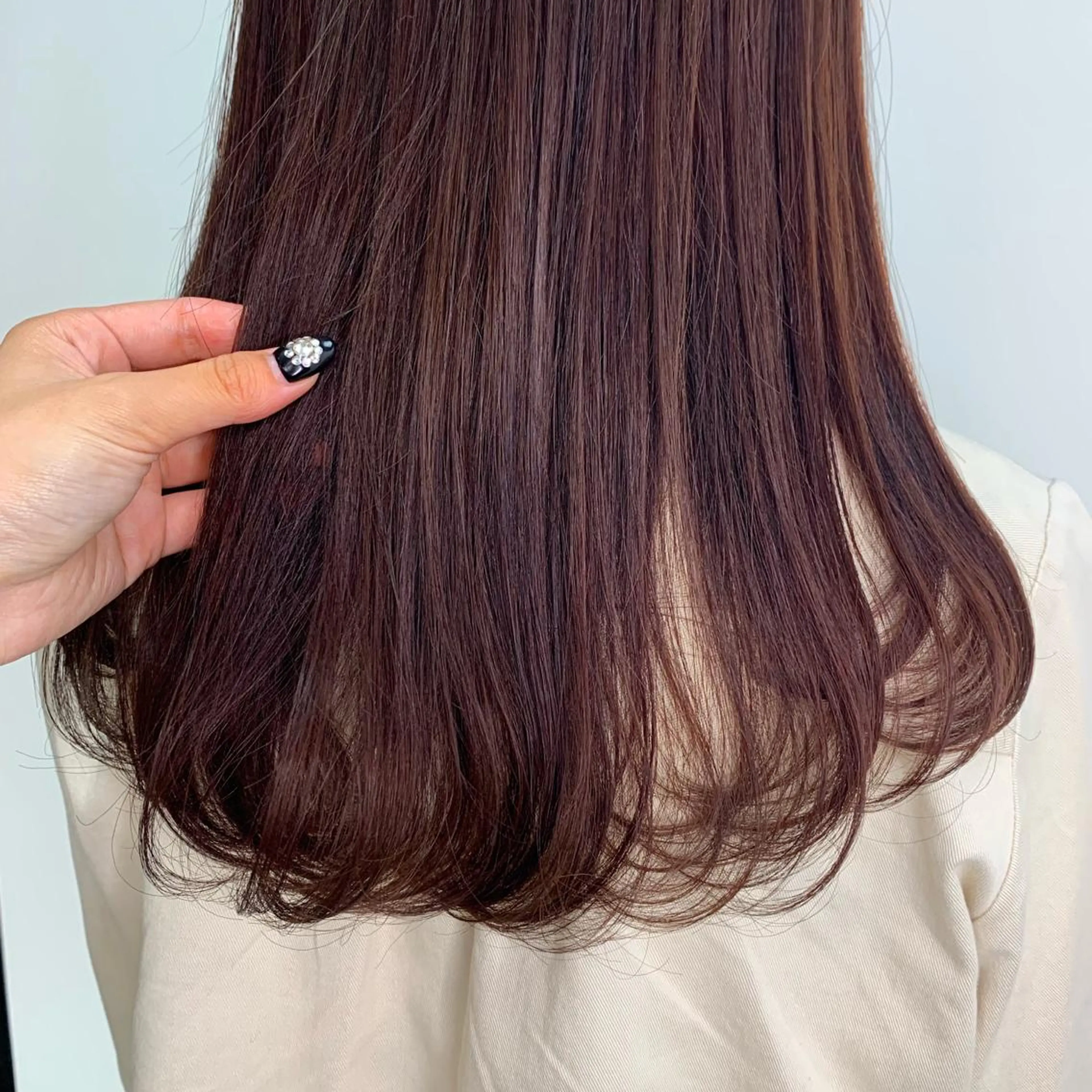 セミロング カラー ピンクカラー バイオレットカラー 𖧷 ⁺. 大人ヘア Yui 𓂃𓈒𓏸のヘアスタイル