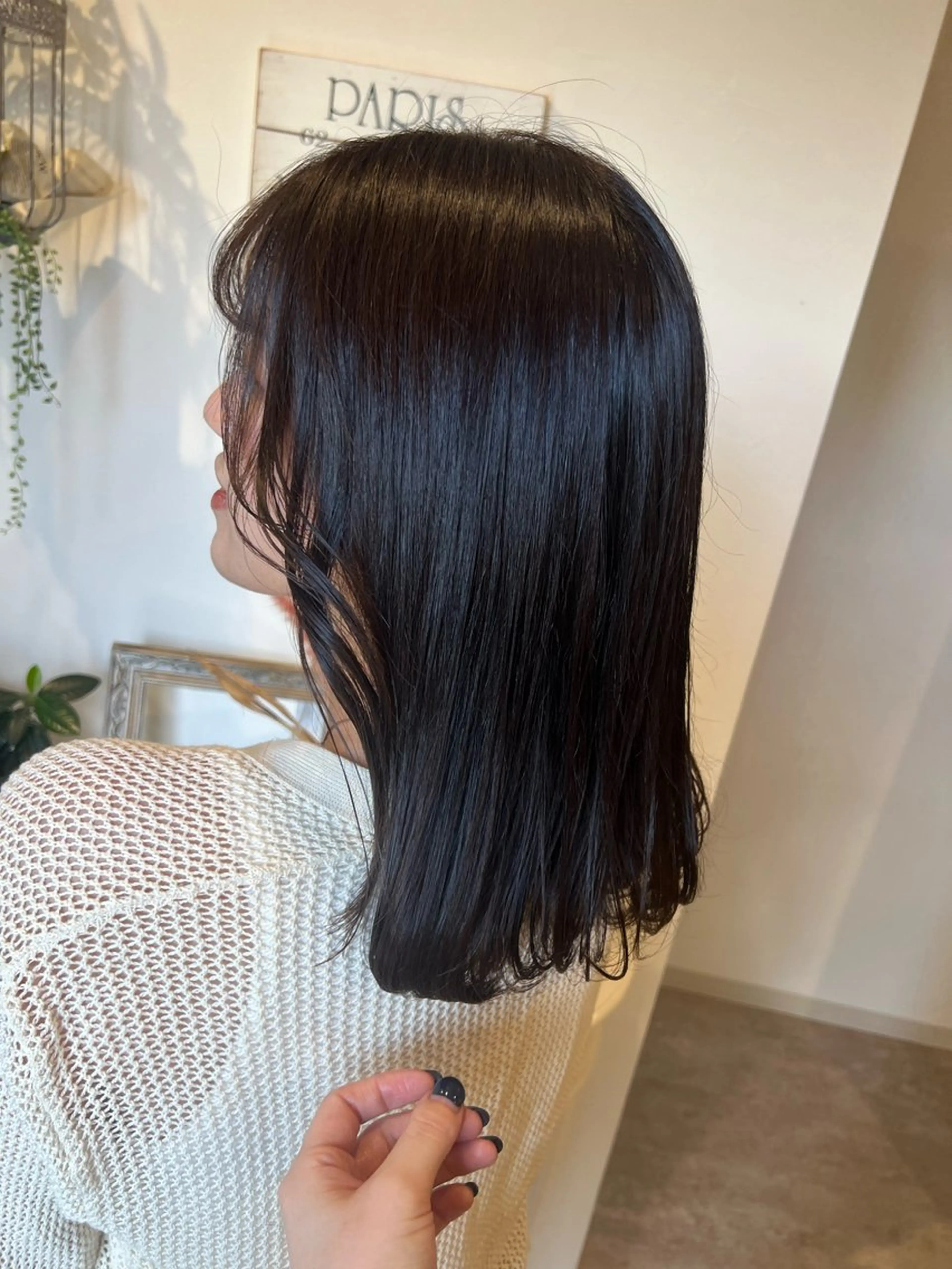 セミロング カット ヘアカラー 井上 美春のヘアスタイル