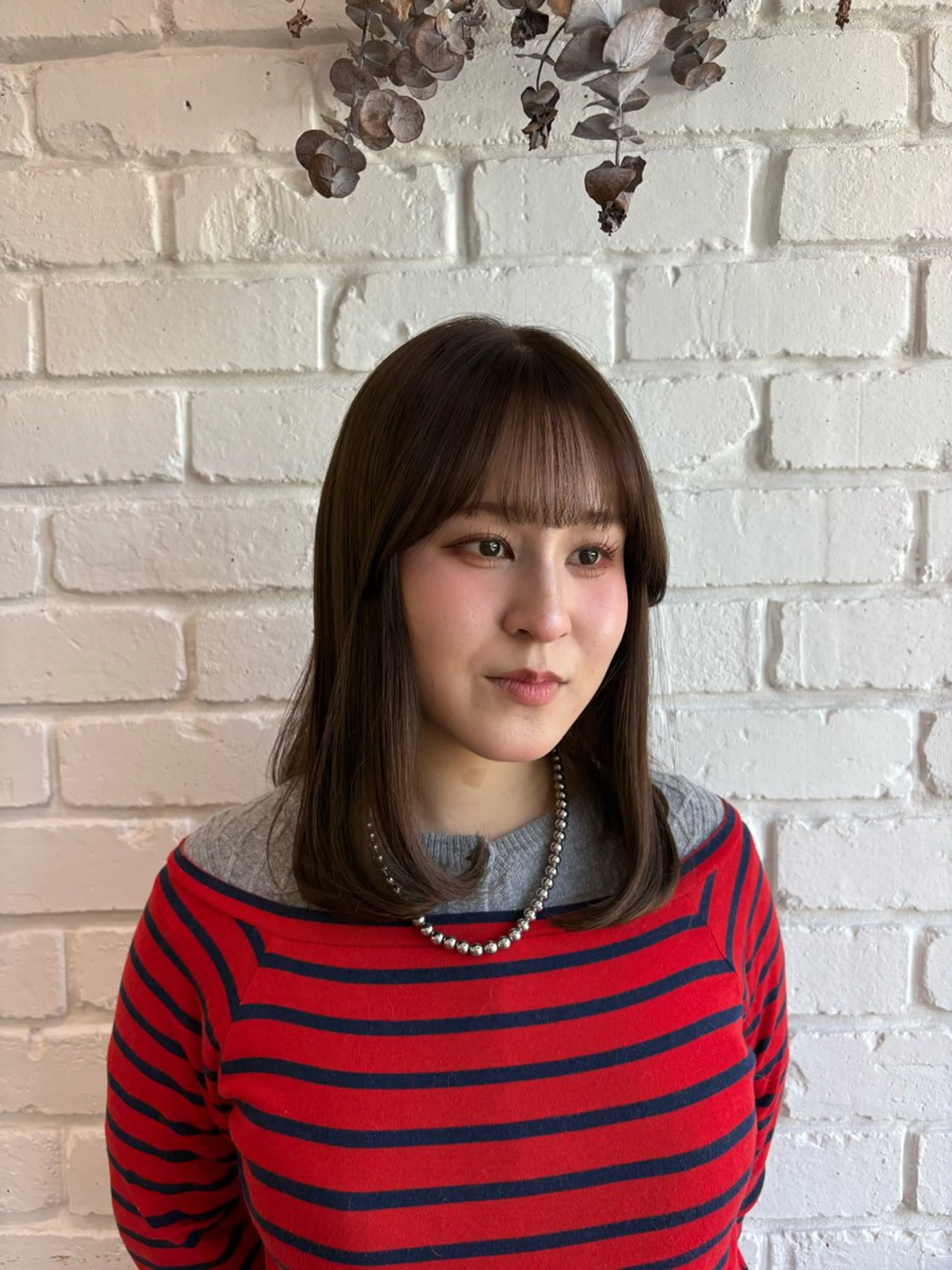 ミディアム カラー カット ヘアカラー トリートメント 髪質改善トリートメン ト/縮毛矯正/ゆうなのヘアスタイル